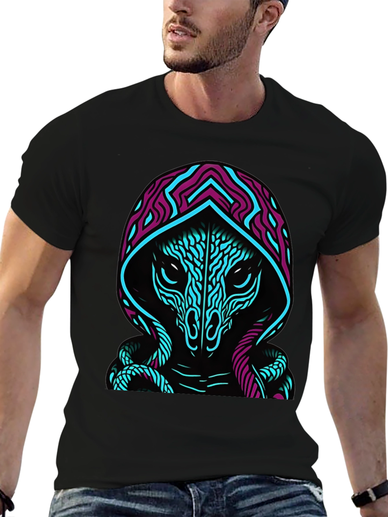 Mystic Serpent Hooded T-Shirt