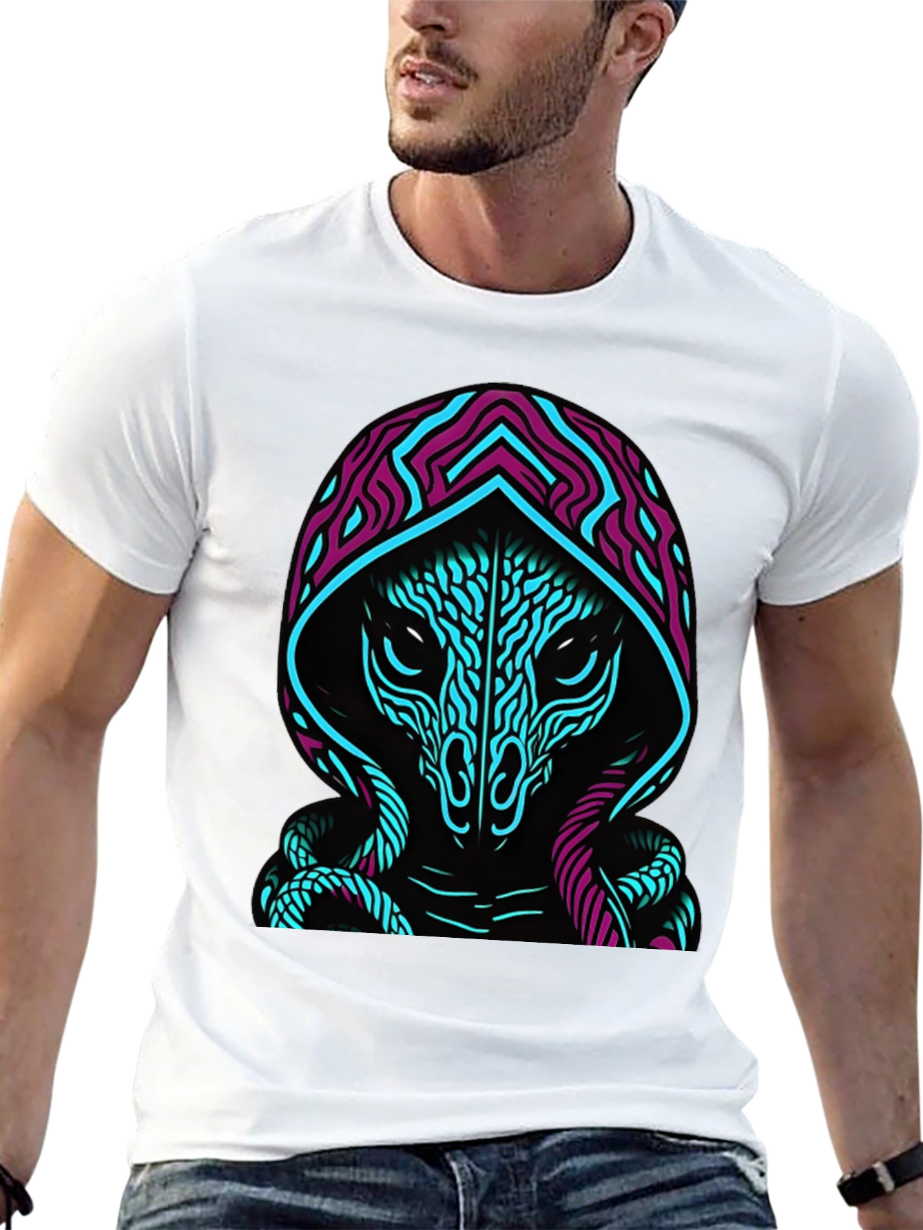 Mystic Serpent Hooded T-Shirt