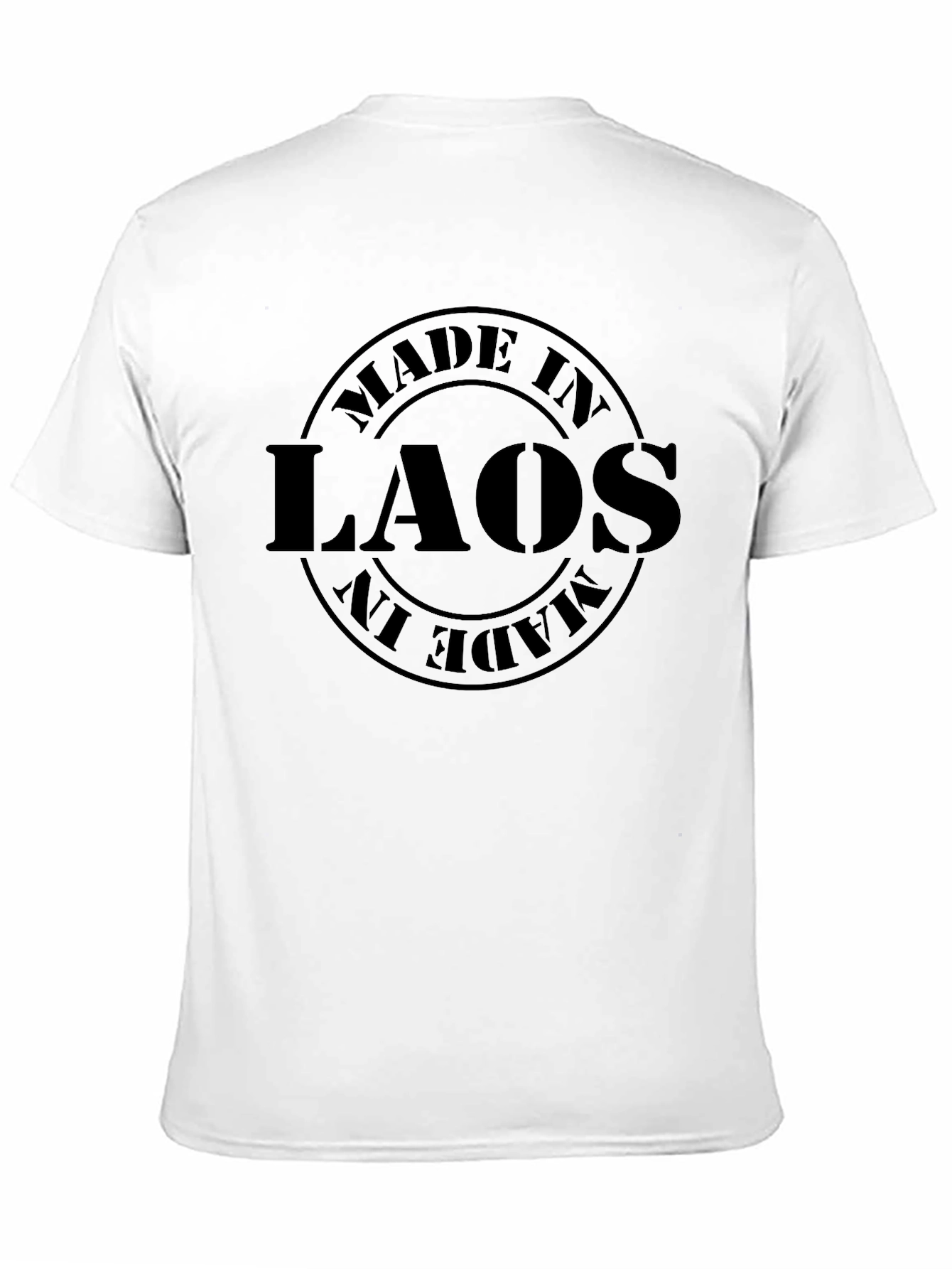 Made In Laos Black T-Shirt