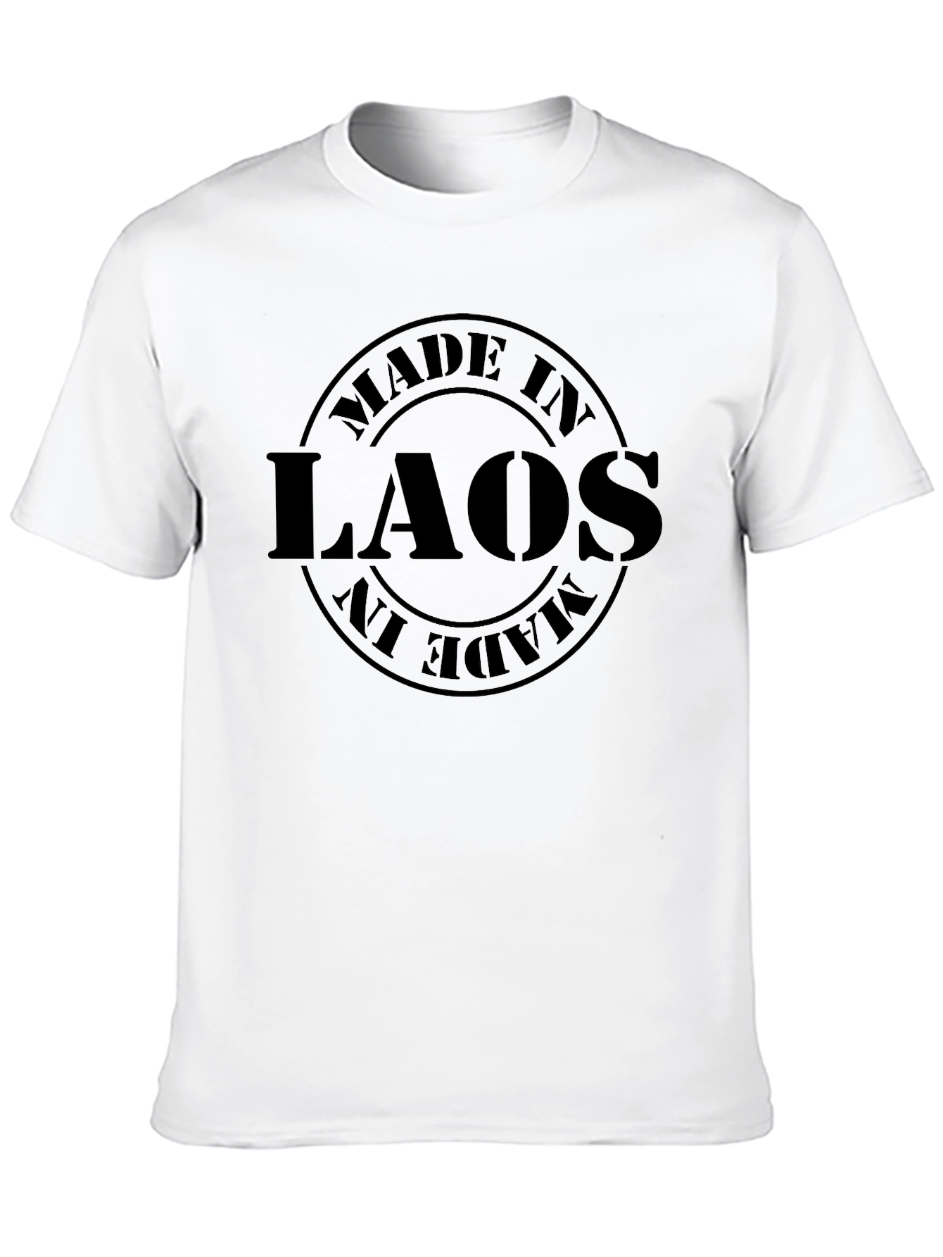 Made In Laos Black T-Shirt