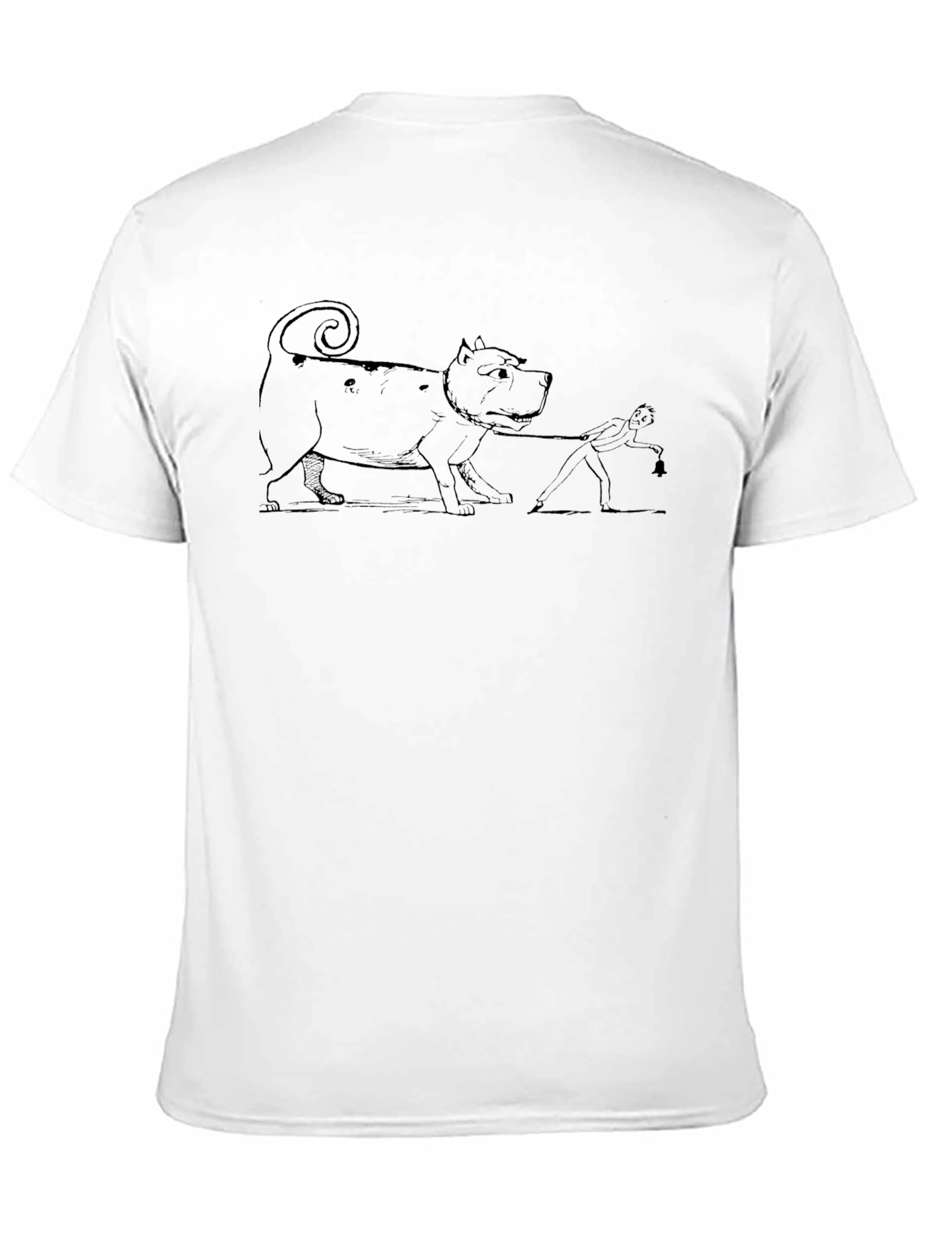Funny Dog Walking T-Shirt - Unique Graphic Tee