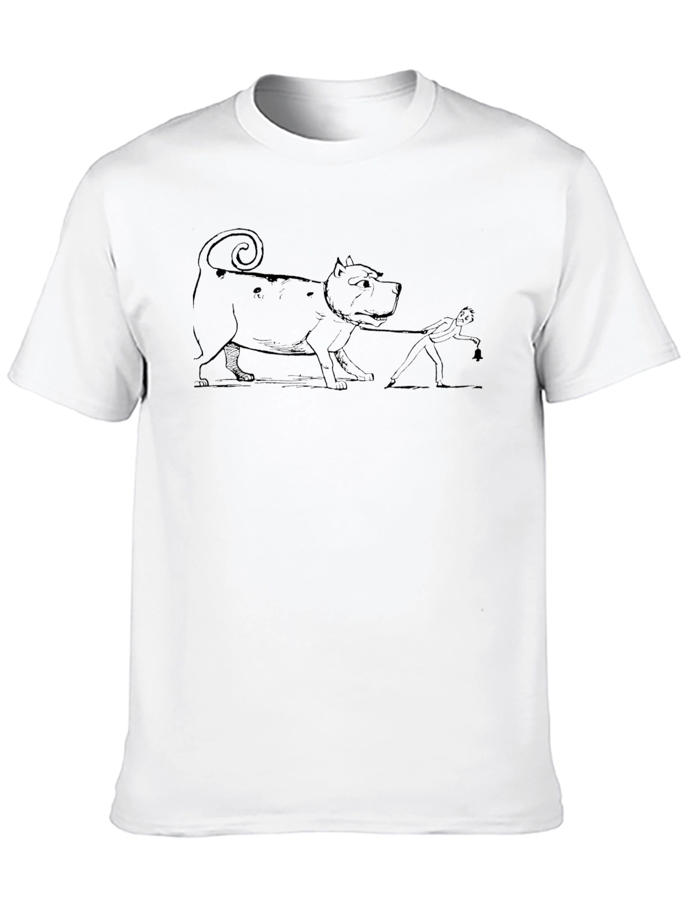 Funny Dog Walking T-Shirt - Unique Graphic Tee