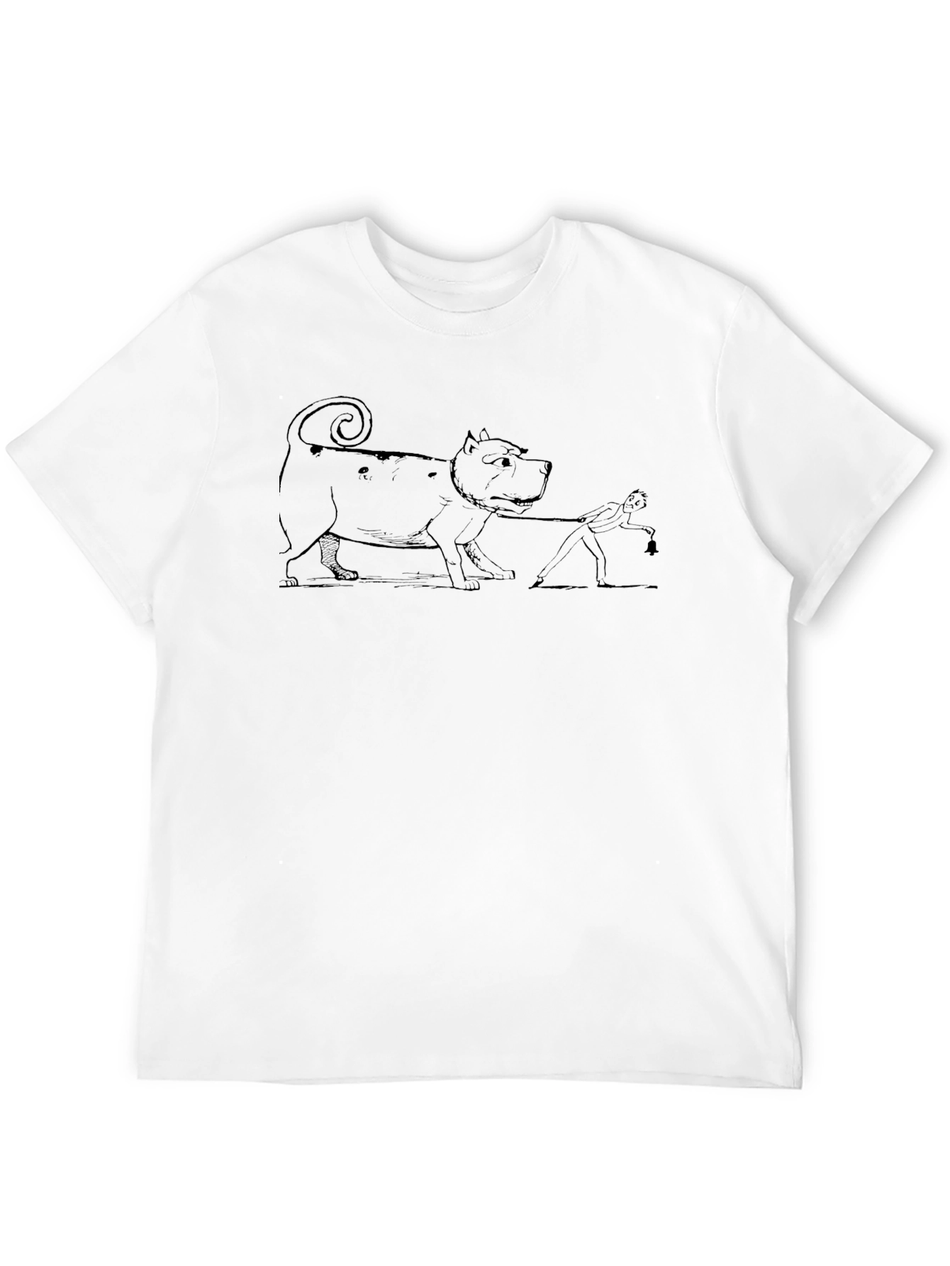 Funny Dog Walking T-Shirt - Unique Graphic Tee