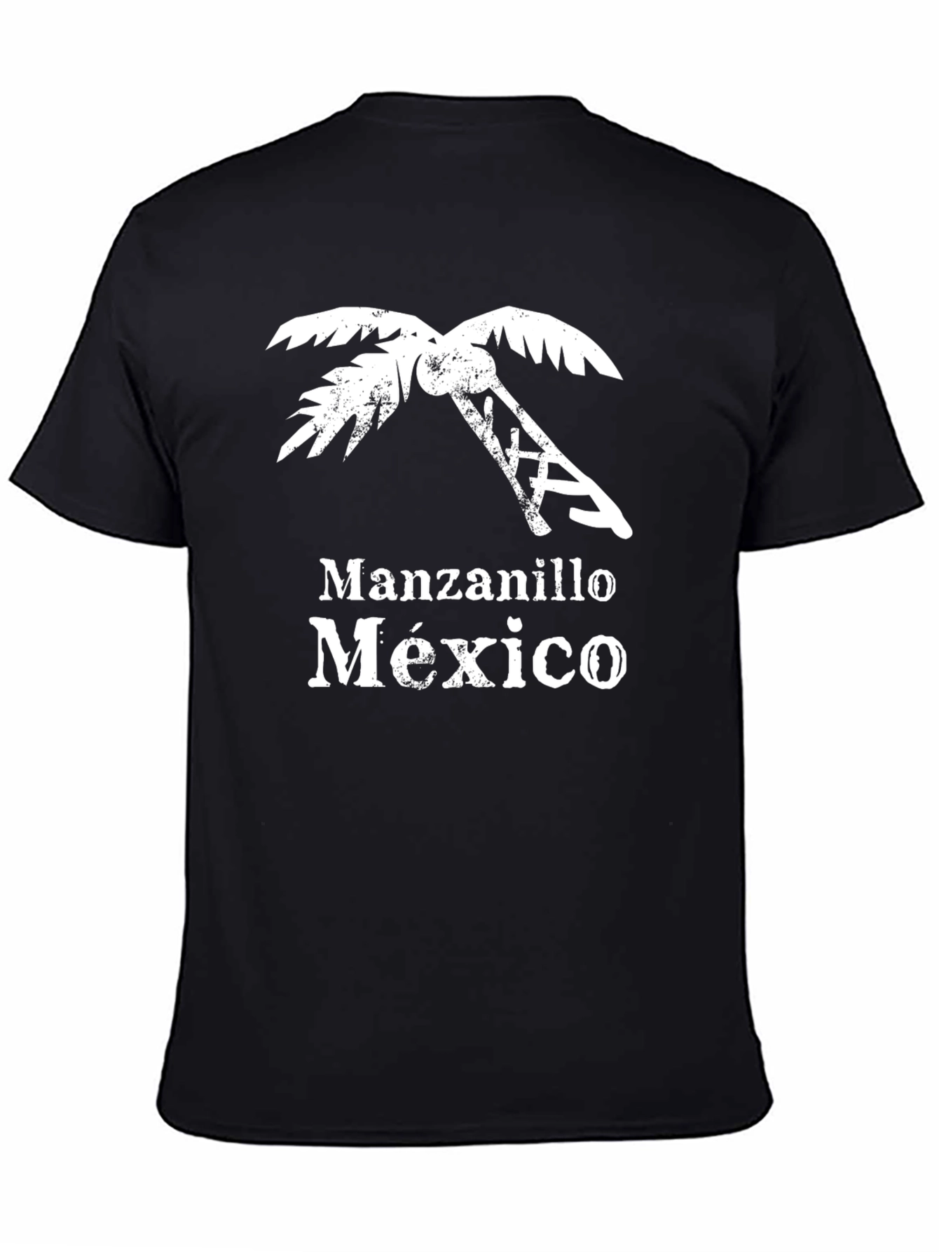 Manzanillo Mexico Palm Tree Graphic T-Shirt