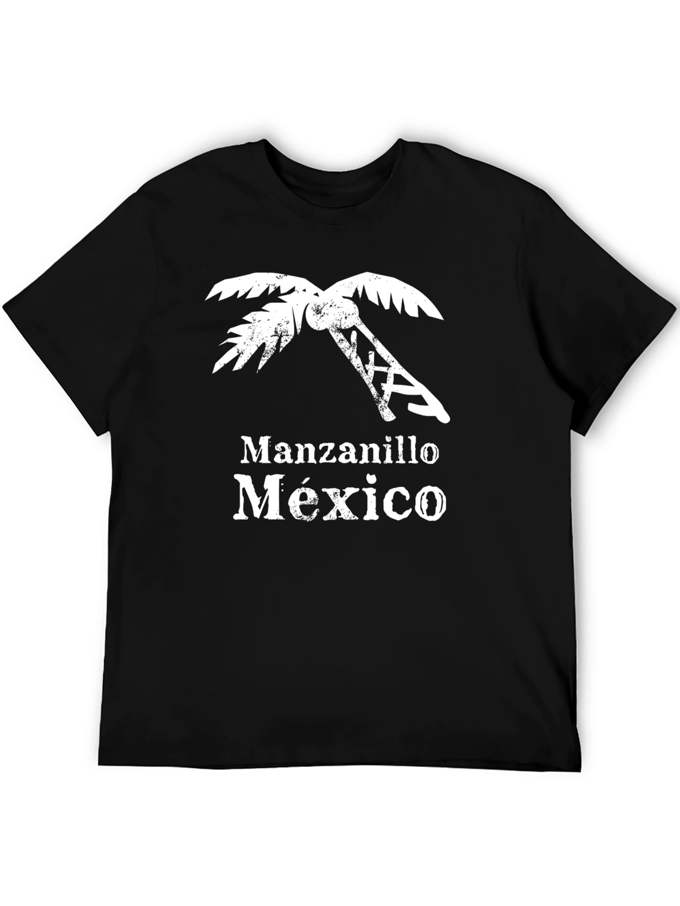 Manzanillo Mexico Palm Tree Graphic T-Shirt