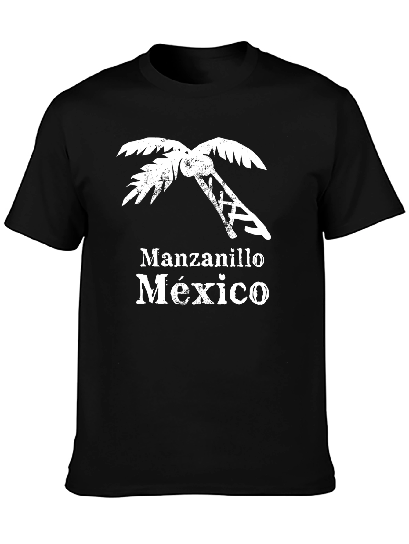 Manzanillo Mexico Palm Tree Graphic T-Shirt