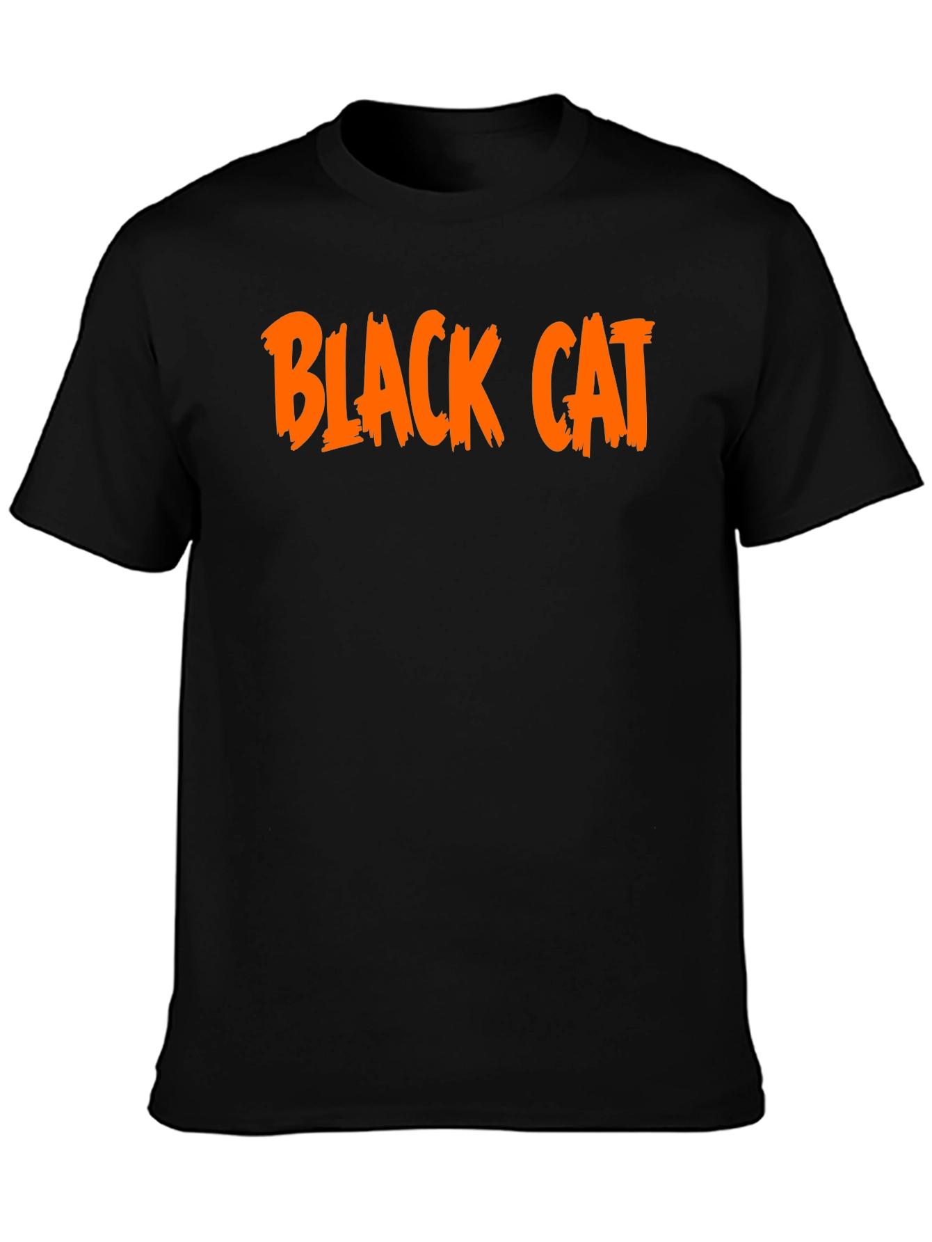 Black Cat Graphic Tee - Halloween T-Shirt