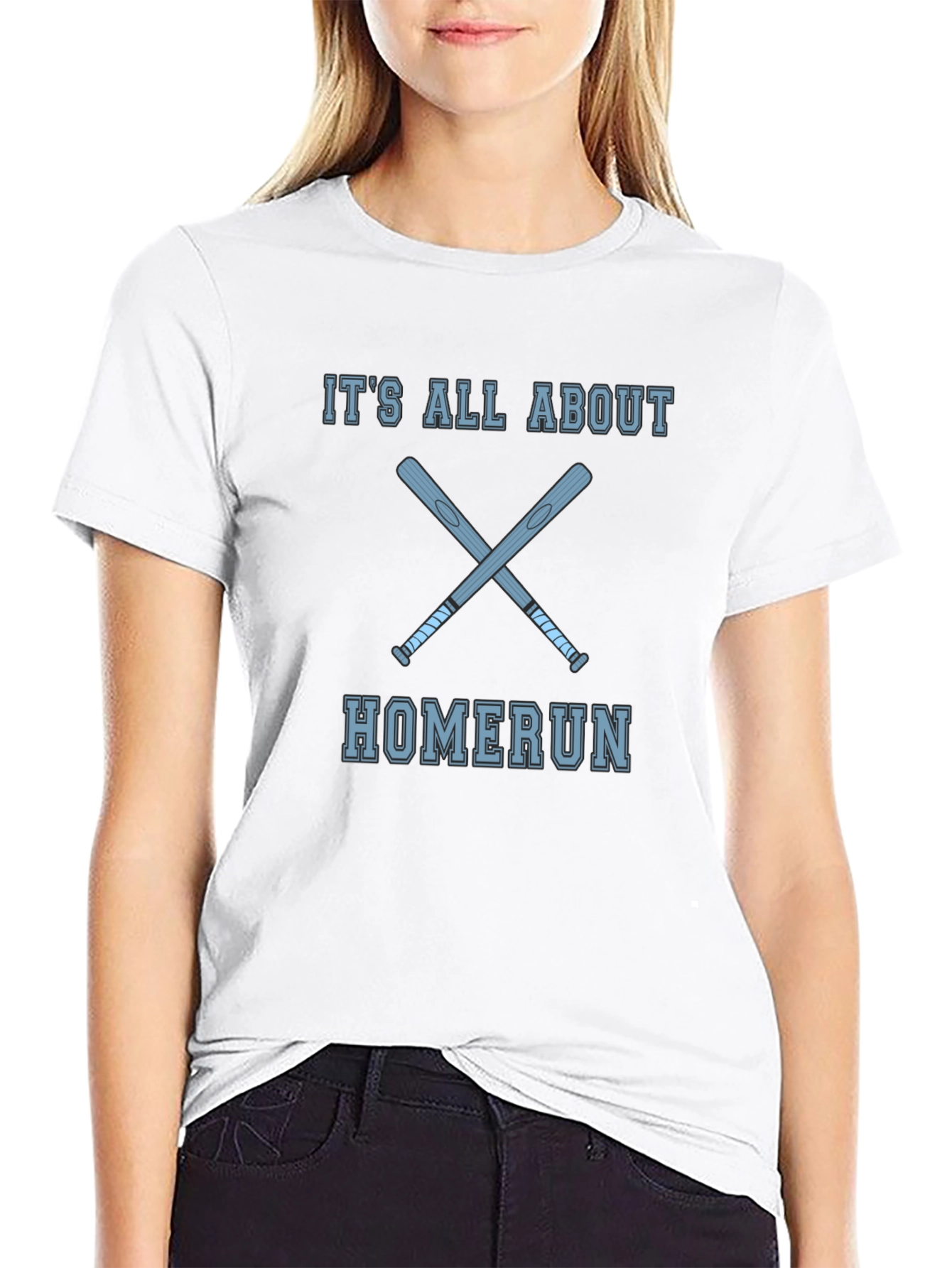 Homerun Baseball T-Shirt - Black Cotton Tee