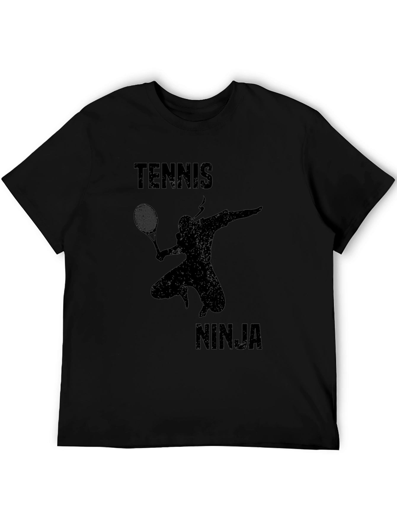 Tennis Ninja Black Graphic Tee