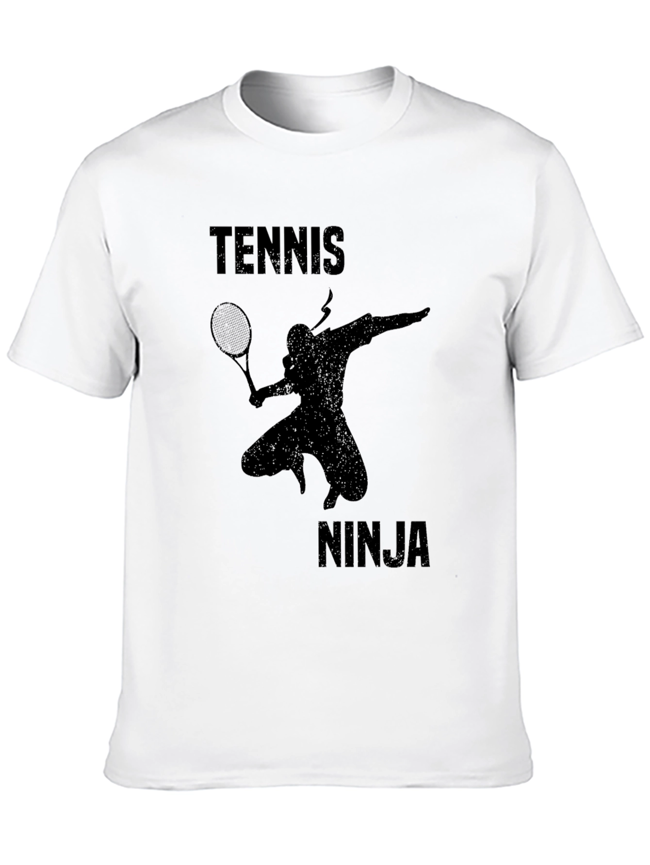 Tennis Ninja Black Graphic Tee