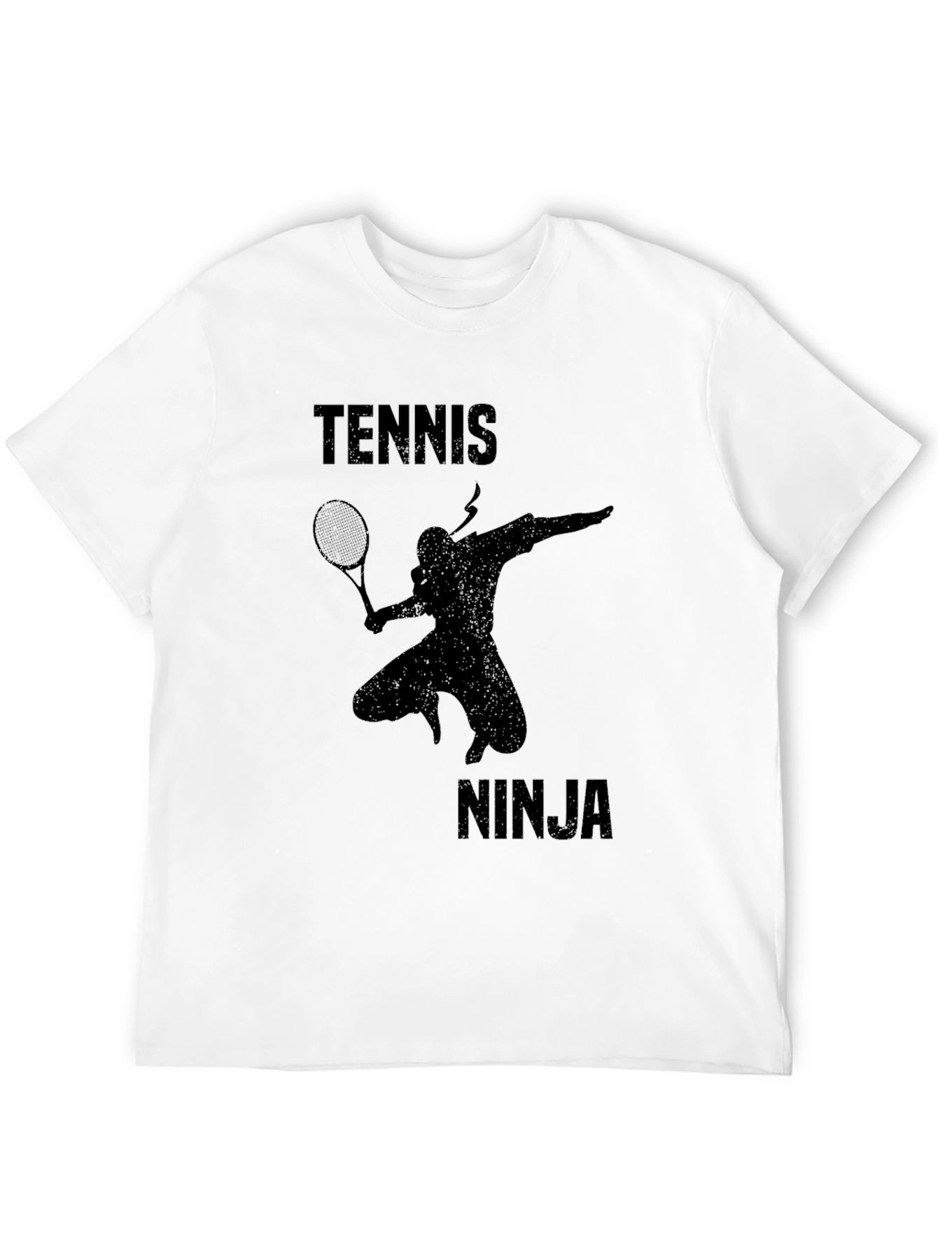 Tennis Ninja Black Graphic Tee