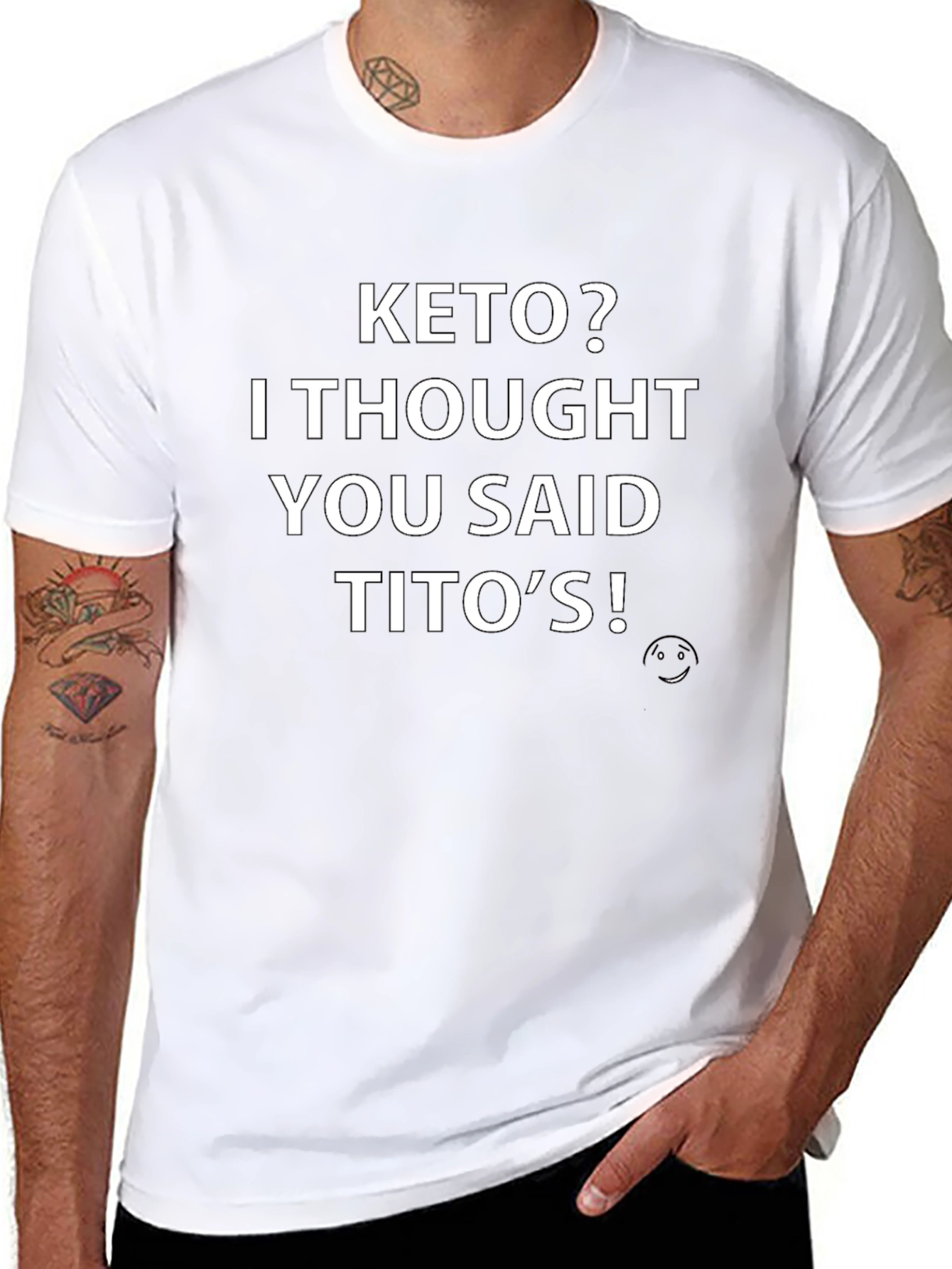 Keto? Titos! Mens Graphic T-Shirt