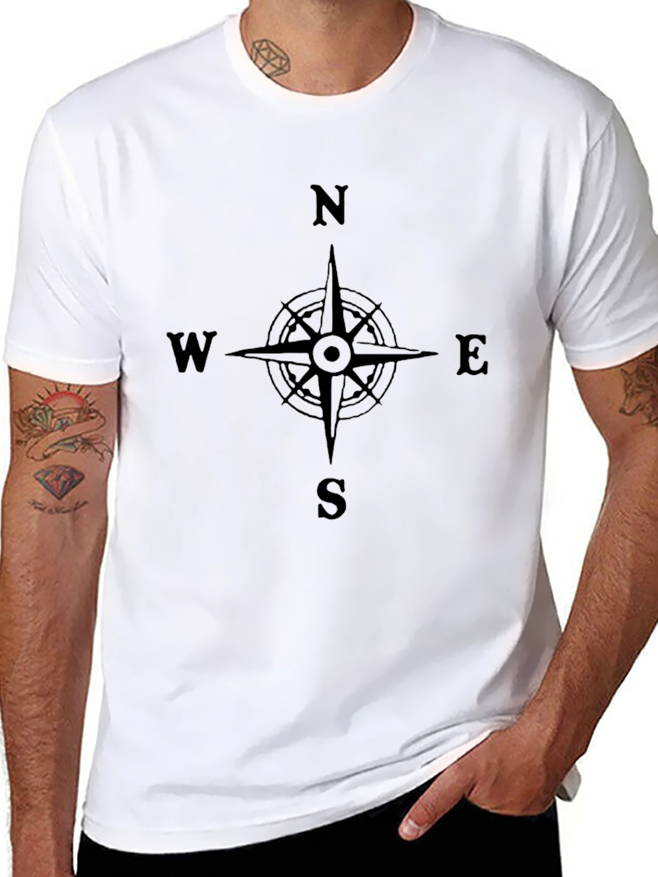 Compass Rose T-Shirt - Adventure Awaits