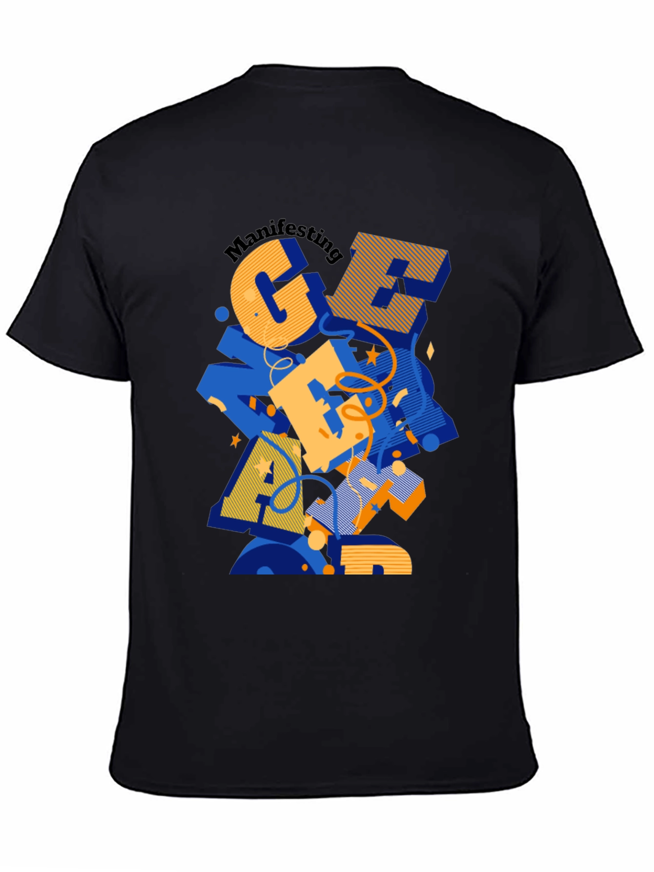 Manifesting Great Apparel Black Graphic Tee