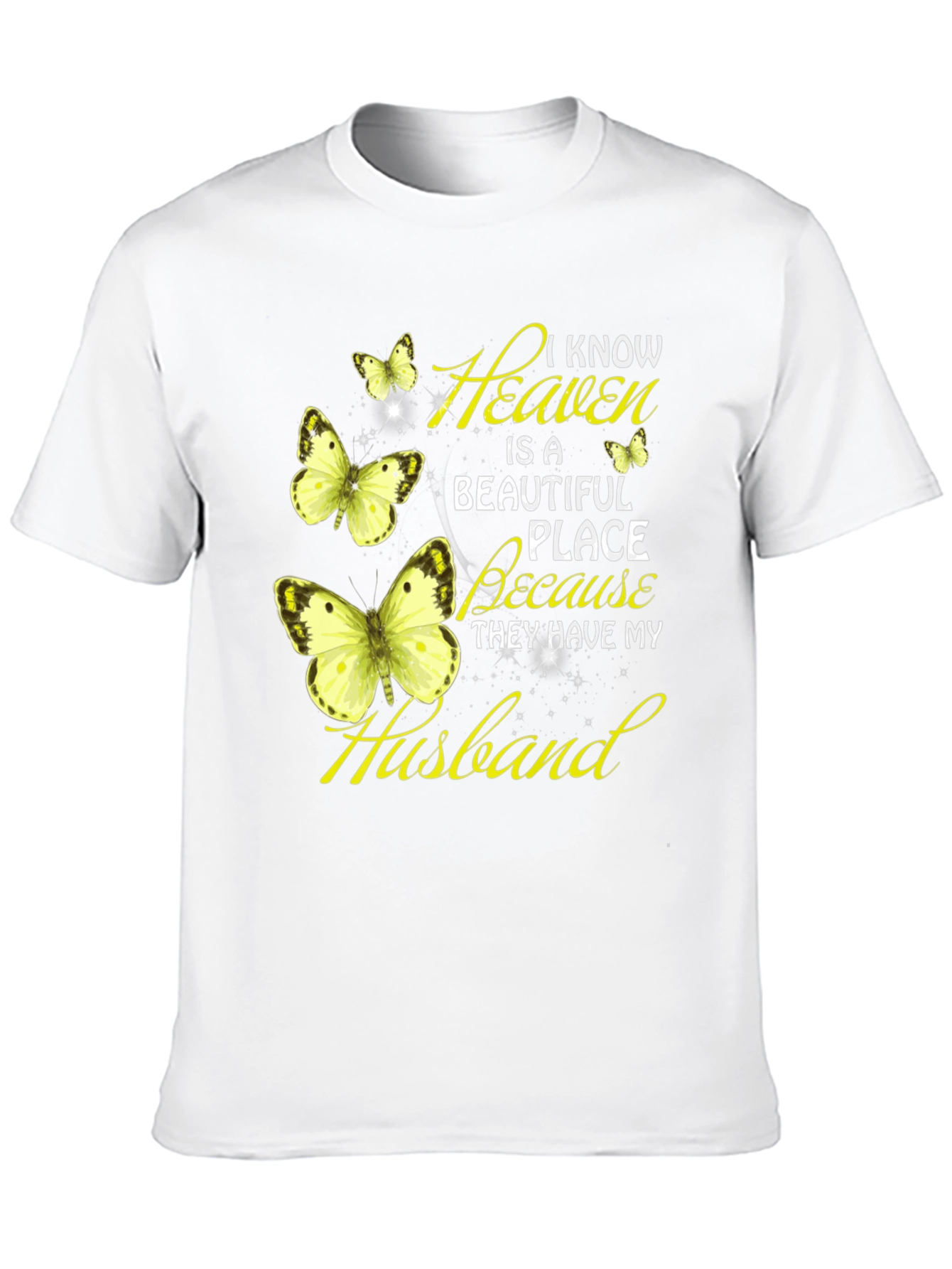 Heaven Husband Butterfly Graphic Tee