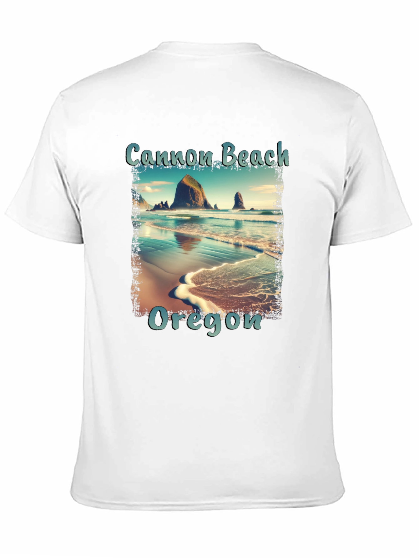 Cannon Beach Oregon Tee - Scenic Coastal Design