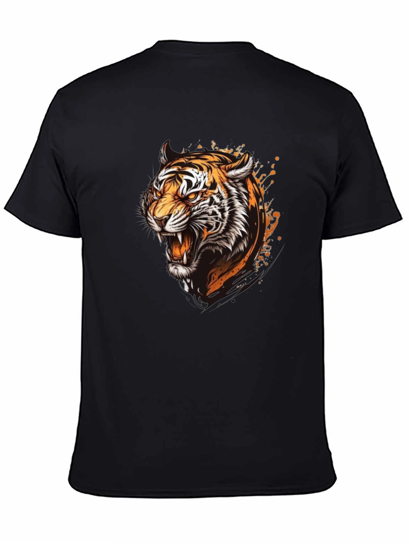 Roaring Tiger Graphic T-Shirt - Black