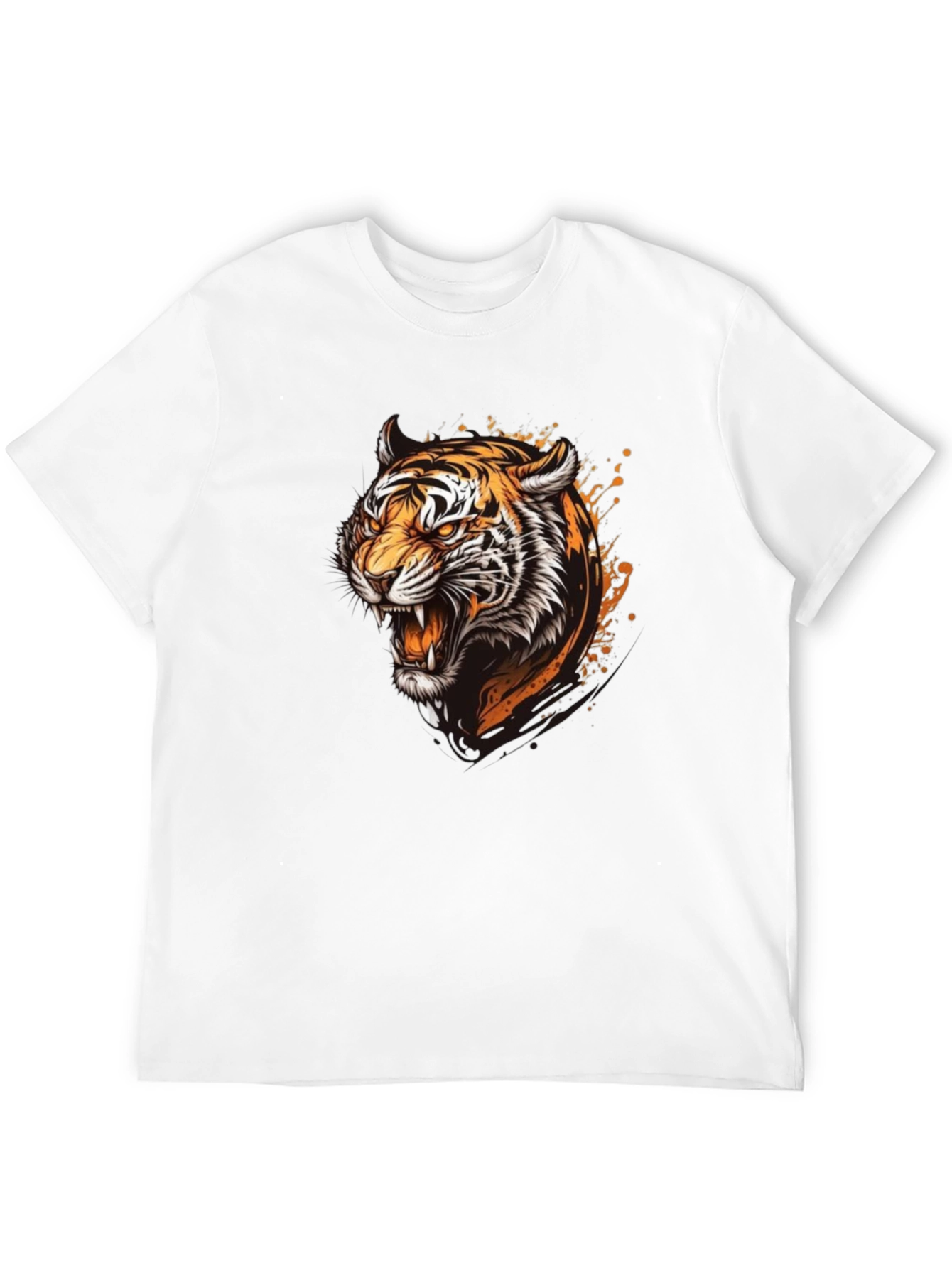 Roaring Tiger Graphic T-Shirt - Black