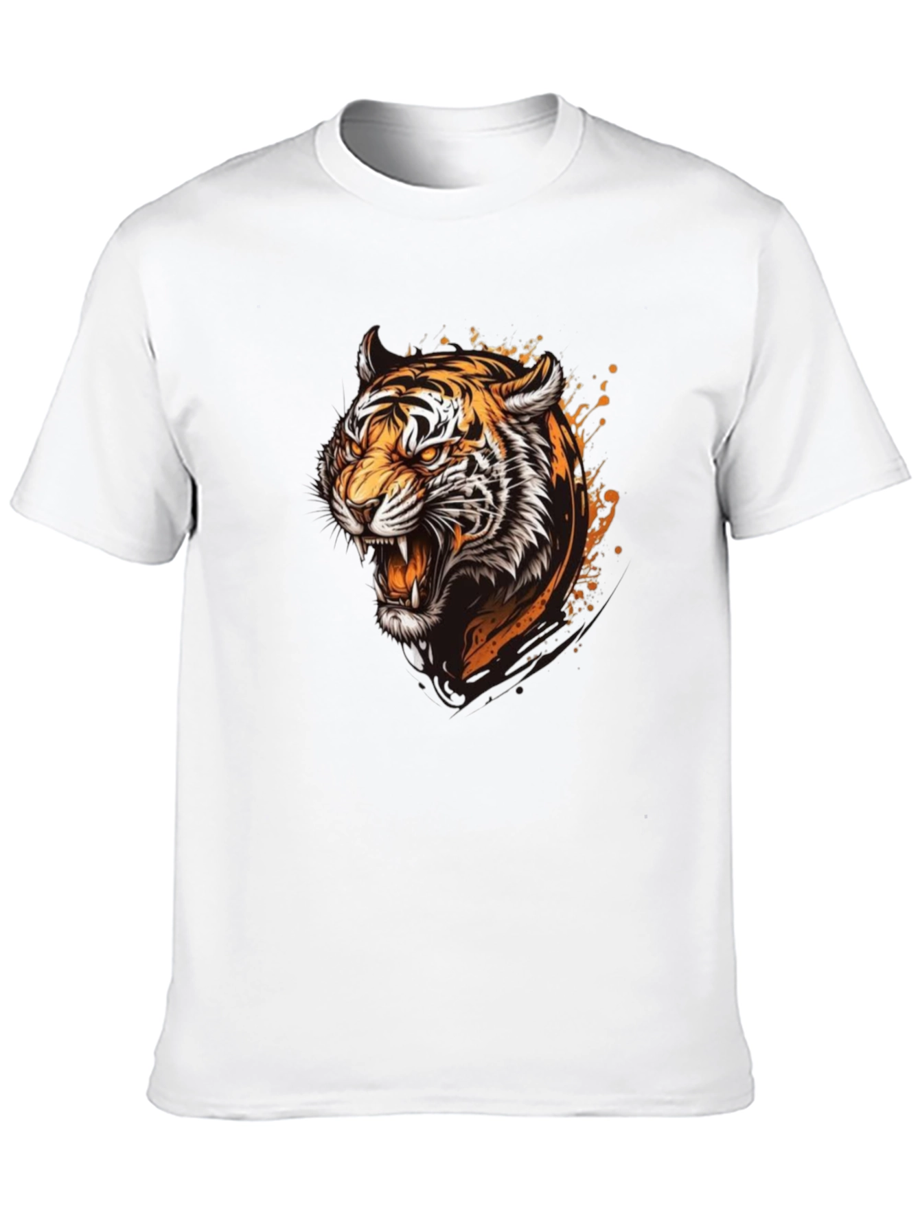 Roaring Tiger Graphic T-Shirt - Black