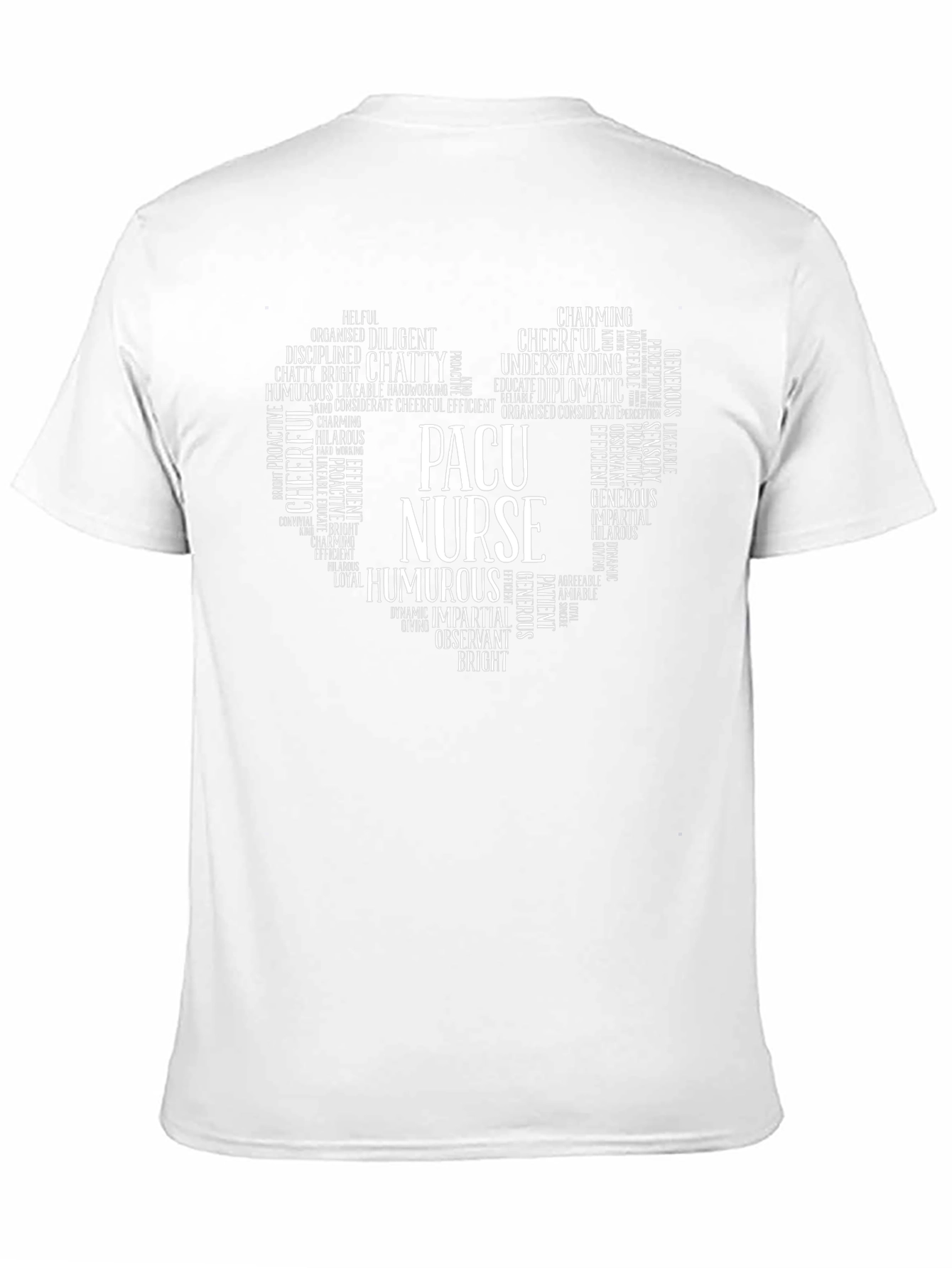 PACU Nurse Heart Word Art T-Shirt