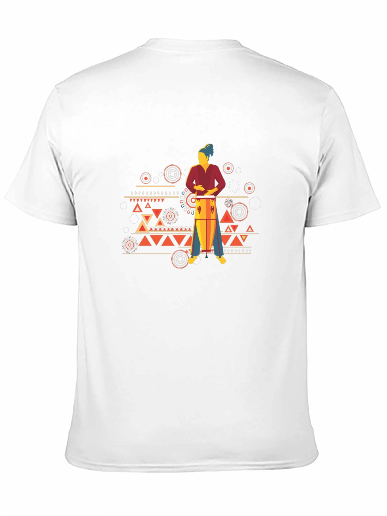 Tribal Drummer Graphic T-Shirt - Bold Style