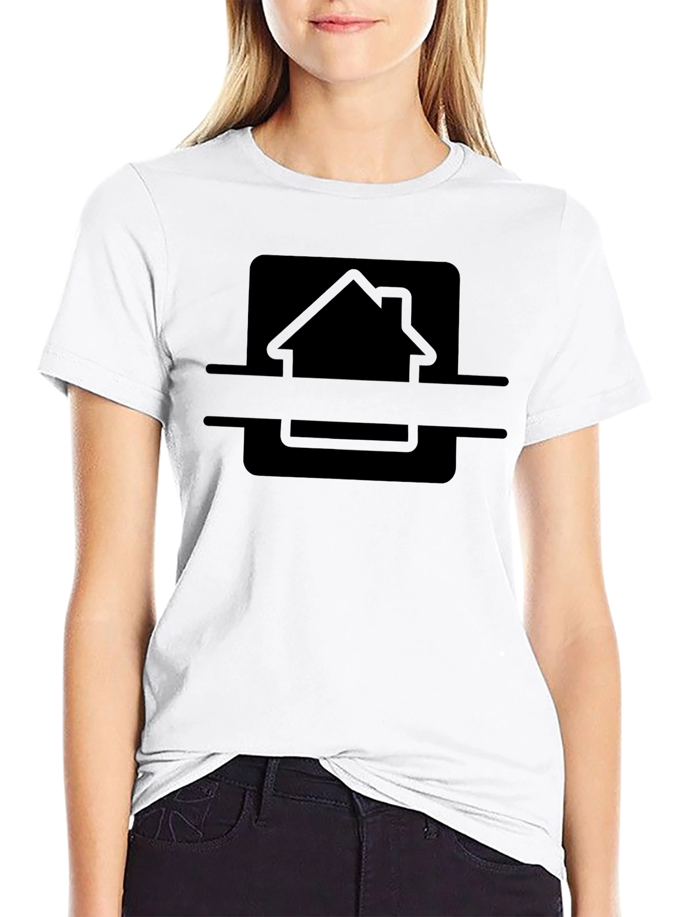 Modern Black House Graphic Tee