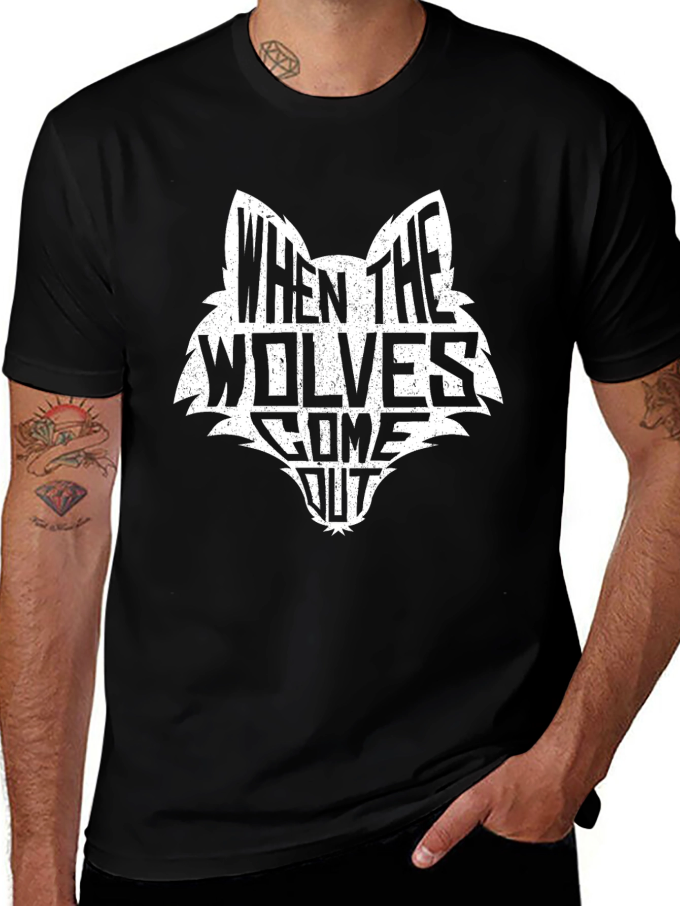 When the Wolves Come Out Graphic Tee