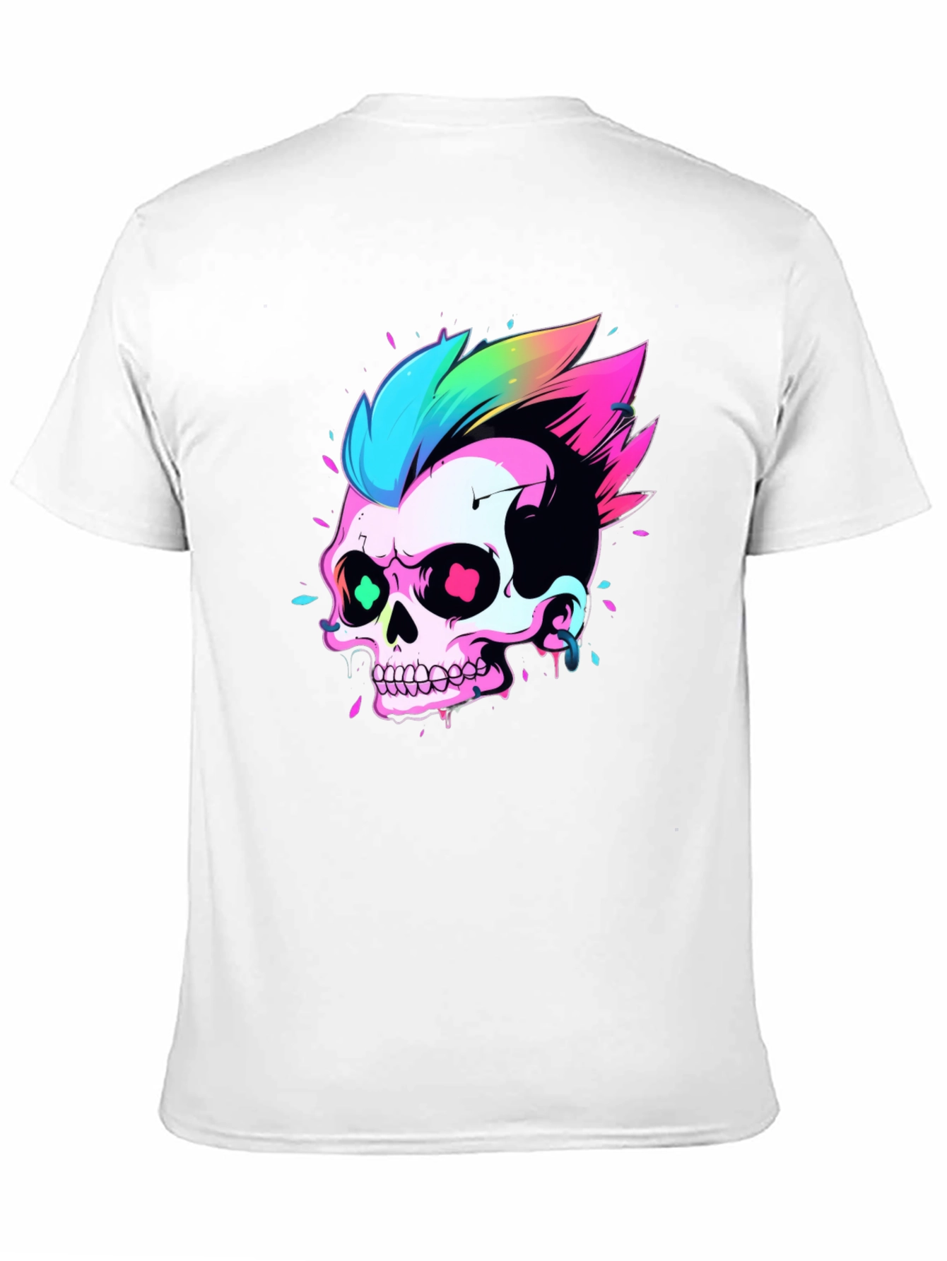 Neon Skull Graphic Tee - Punk Rock Style