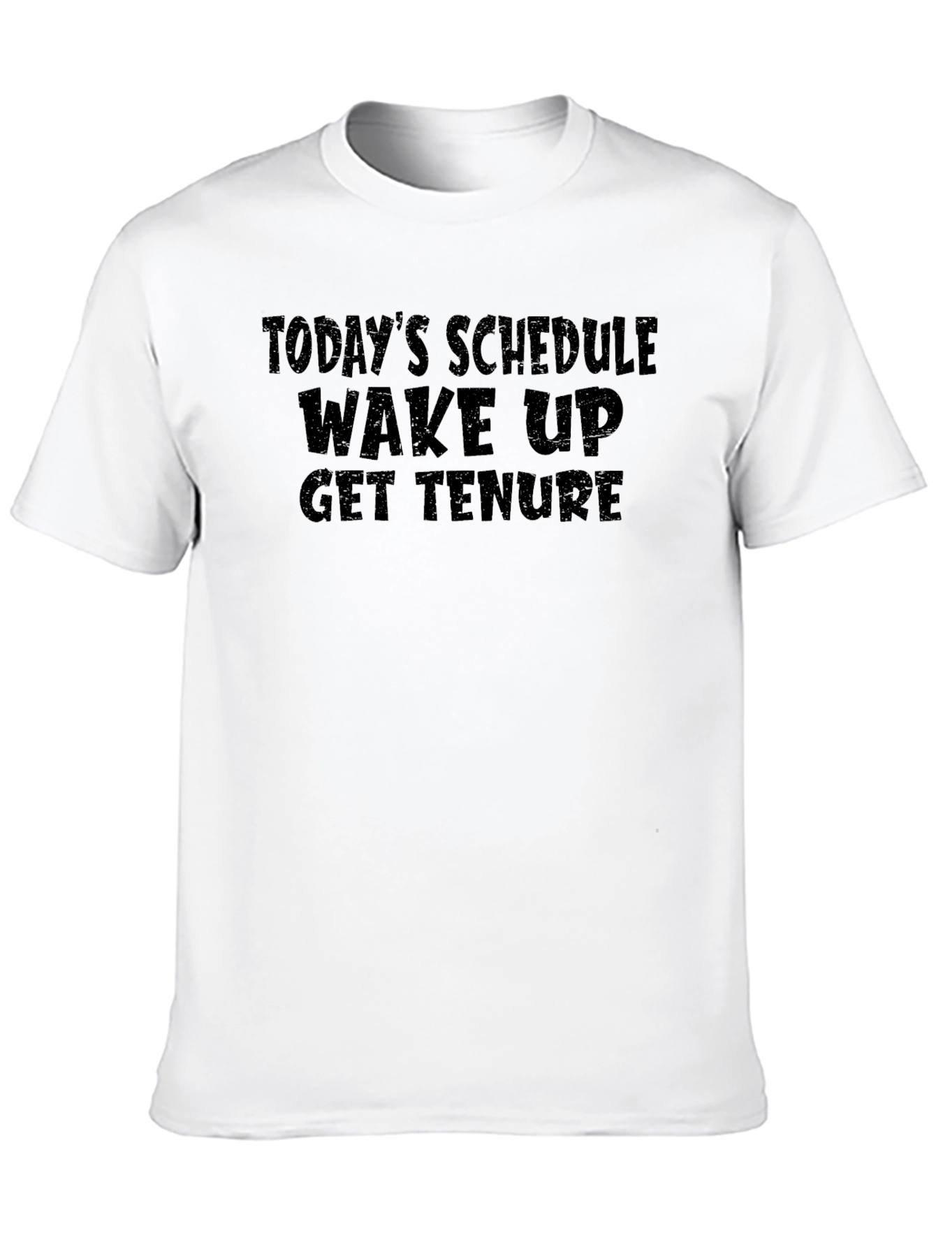 Todays Schedule T-Shirt - Wake Up Get Tenure