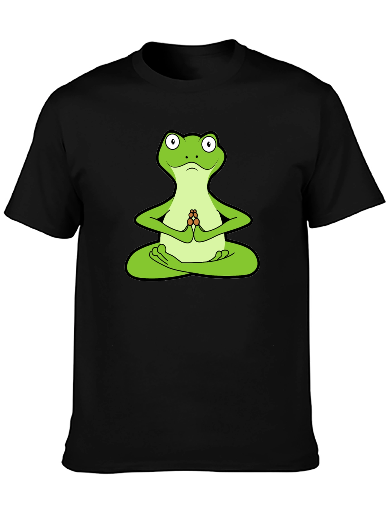 Yoga Frog Graphic T-Shirt - Meditating Amphibian Tee