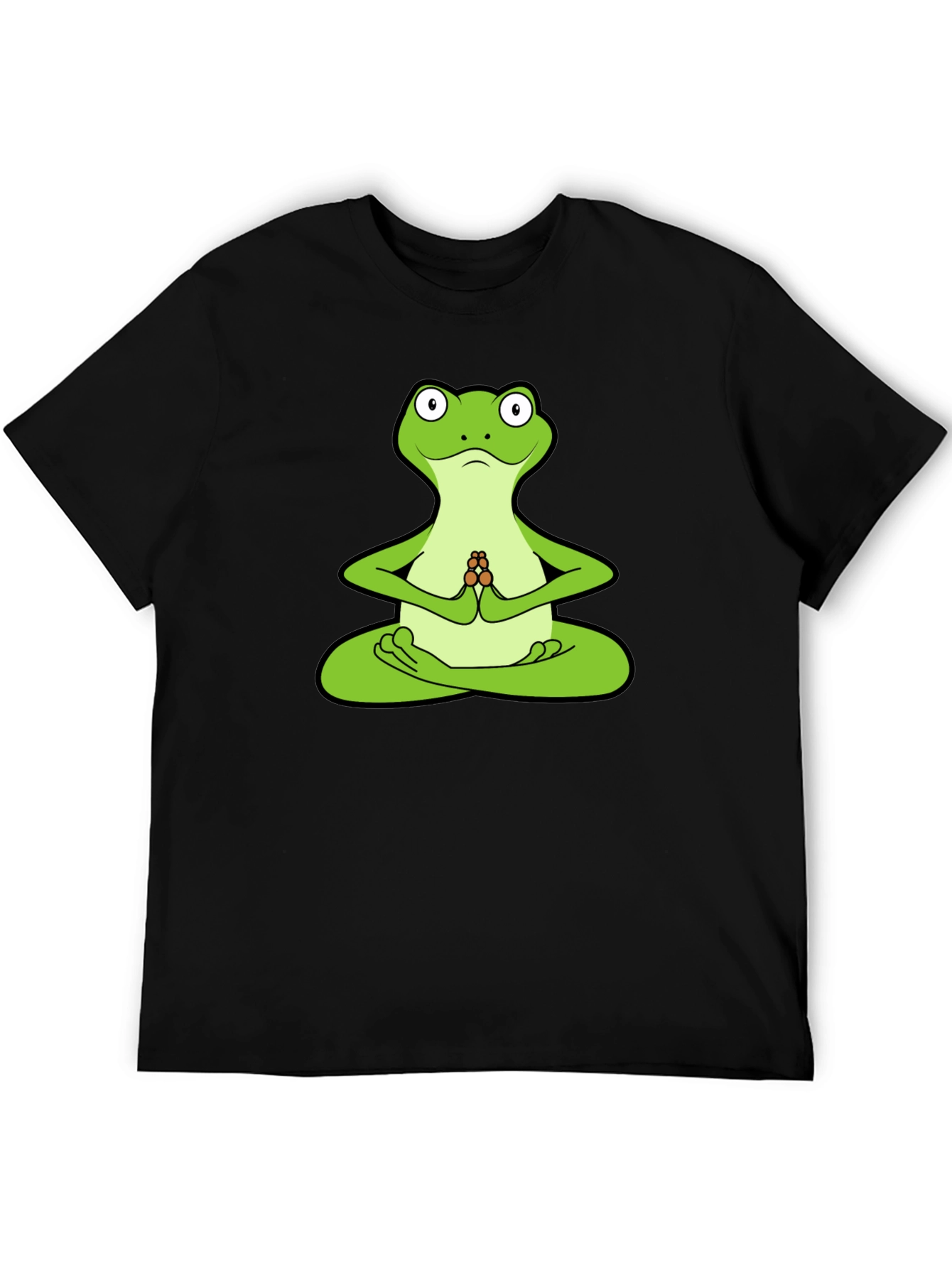 Yoga Frog Graphic T-Shirt - Meditating Amphibian Tee