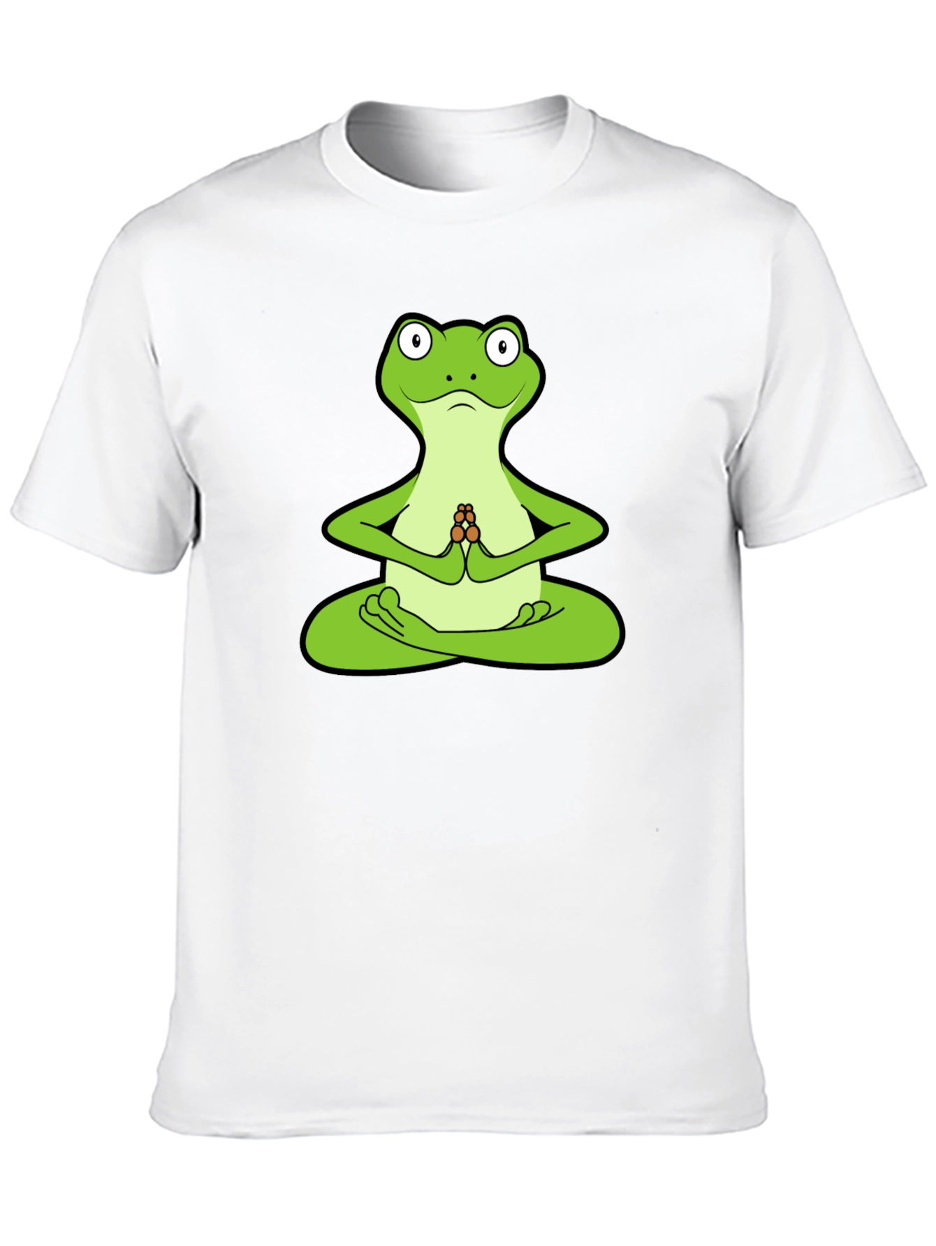 Yoga Frog Graphic T-Shirt - Meditating Amphibian Tee