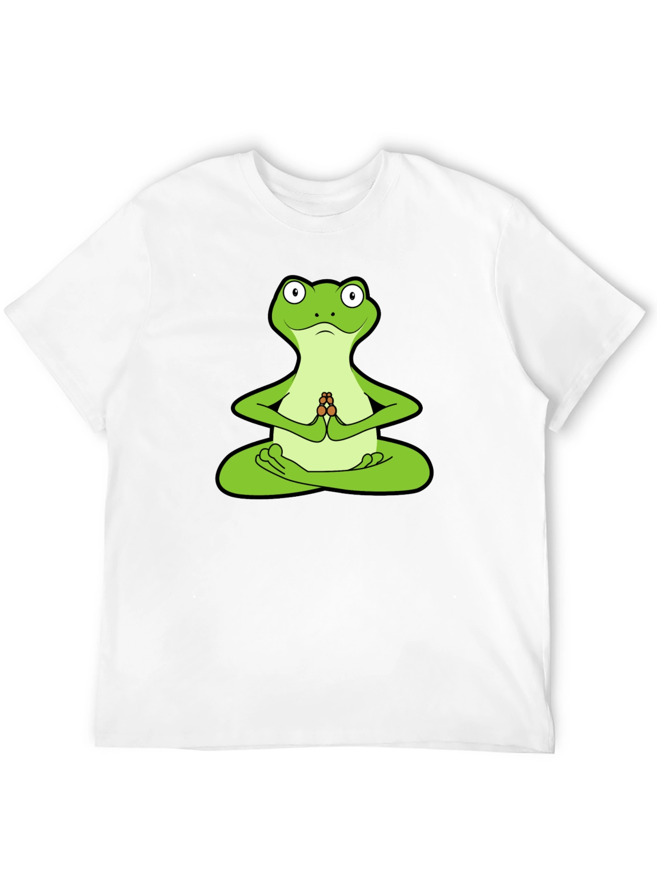 Yoga Frog Graphic T-Shirt - Meditating Amphibian Tee