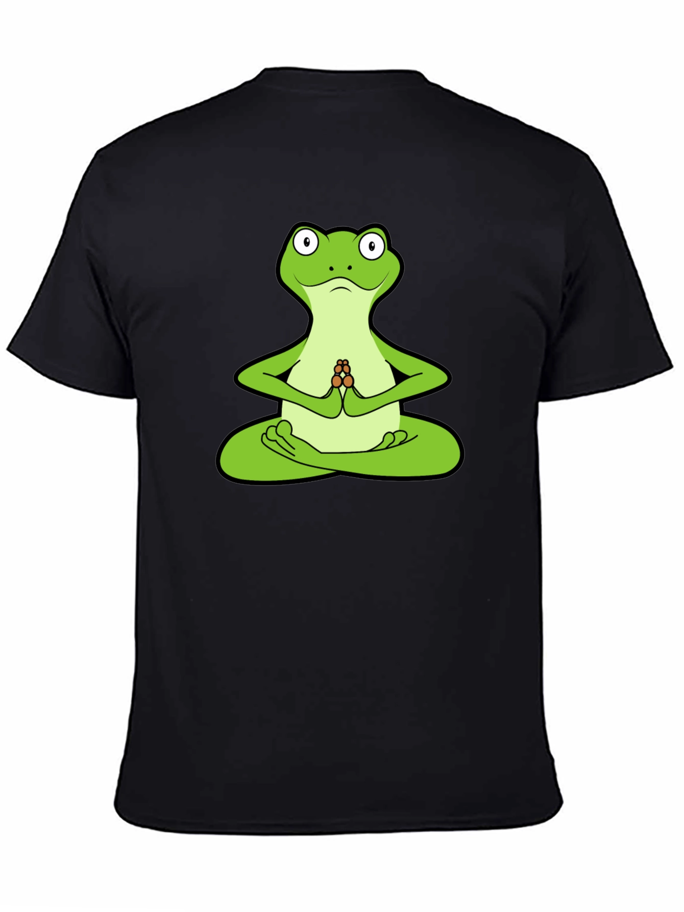 Yoga Frog Graphic T-Shirt - Meditating Amphibian Tee