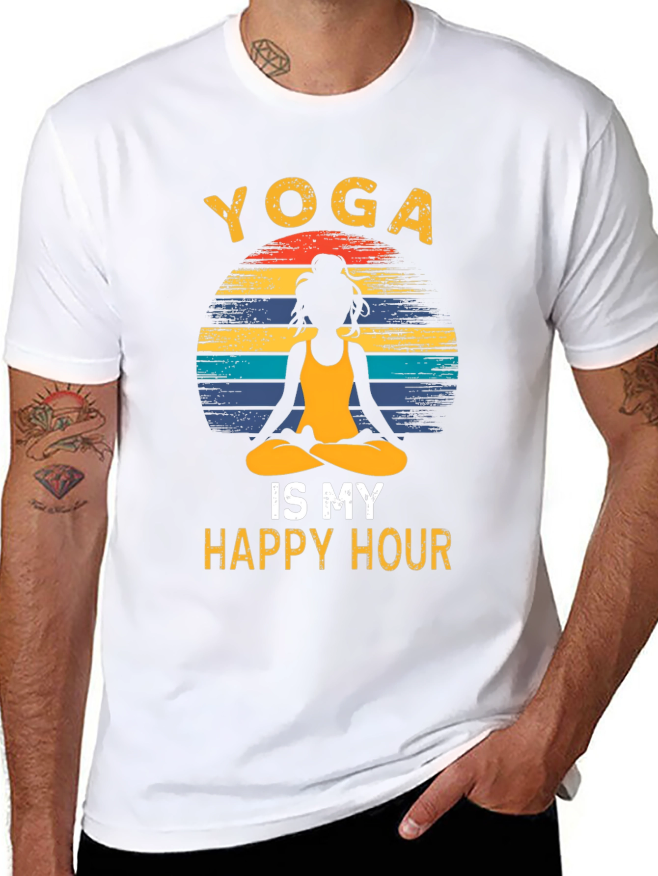 Yoga Is My Happy Hour Graphic Tee