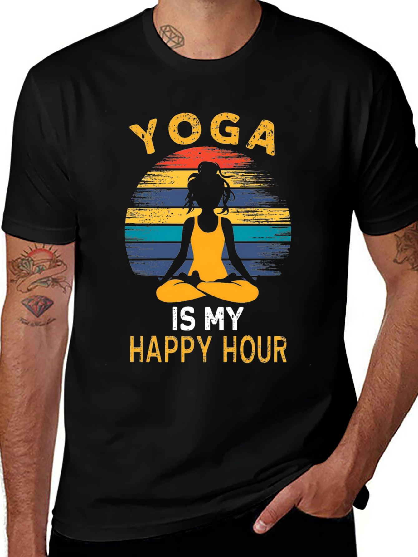 Yoga Is My Happy Hour Graphic Tee