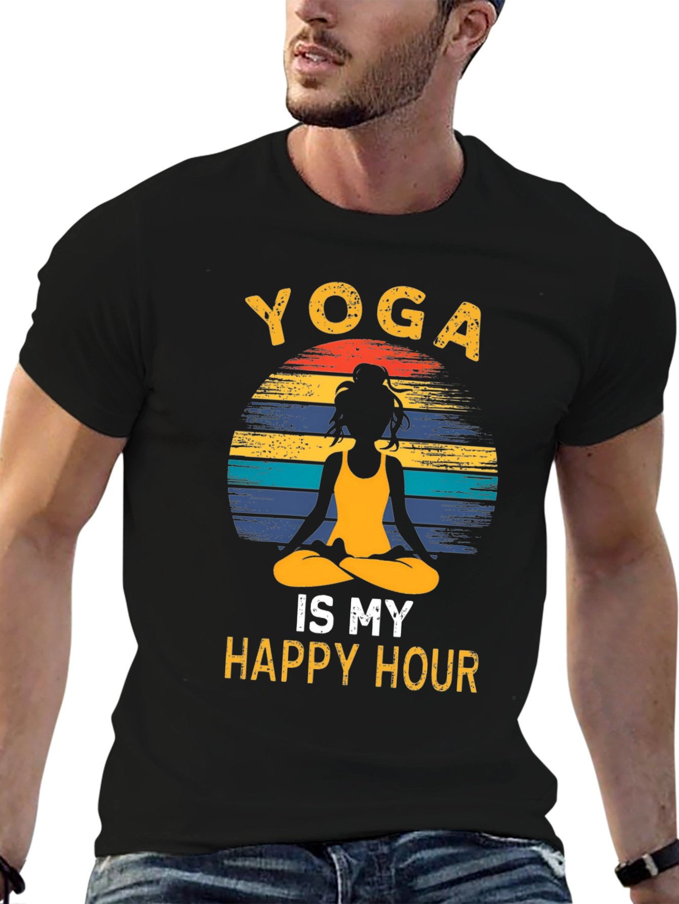 Yoga Is My Happy Hour Graphic Tee