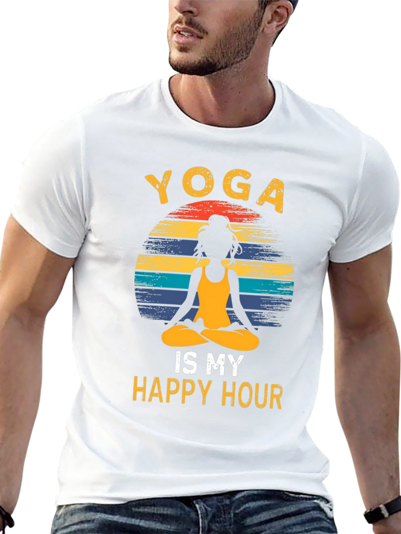 Yoga Is My Happy Hour Graphic Tee