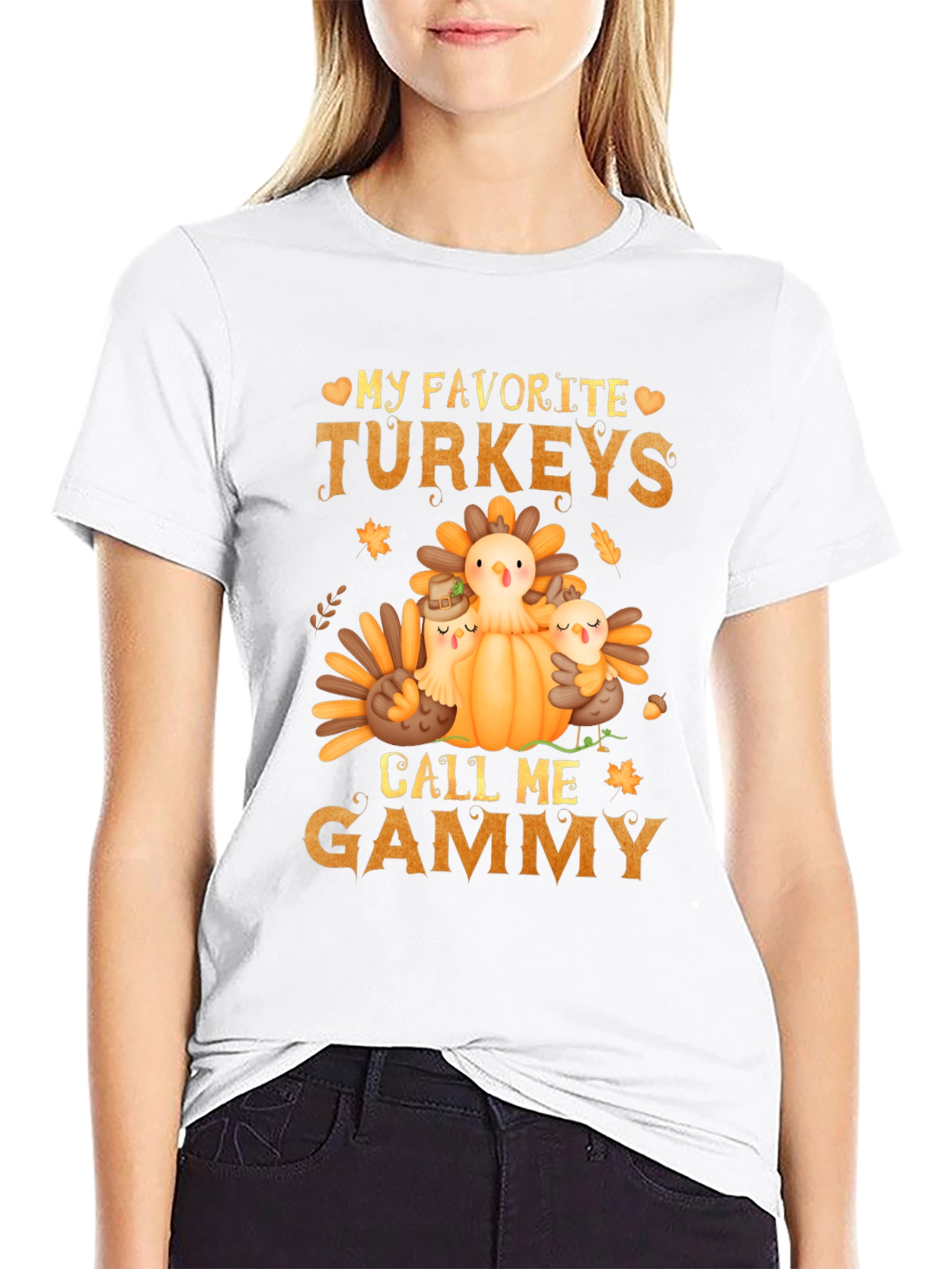 My Favorite Turkeys Call Me Gammy T-Shirt
