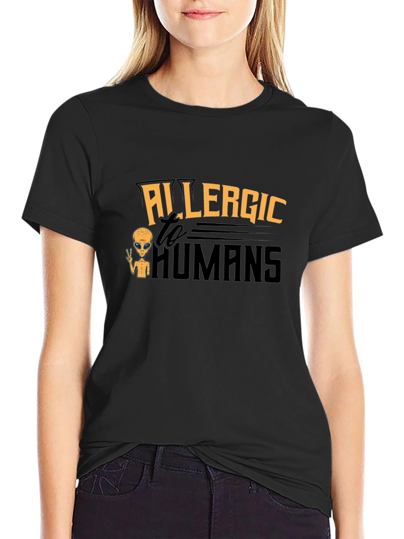 Allergic to Humans Graphic T-Shirt