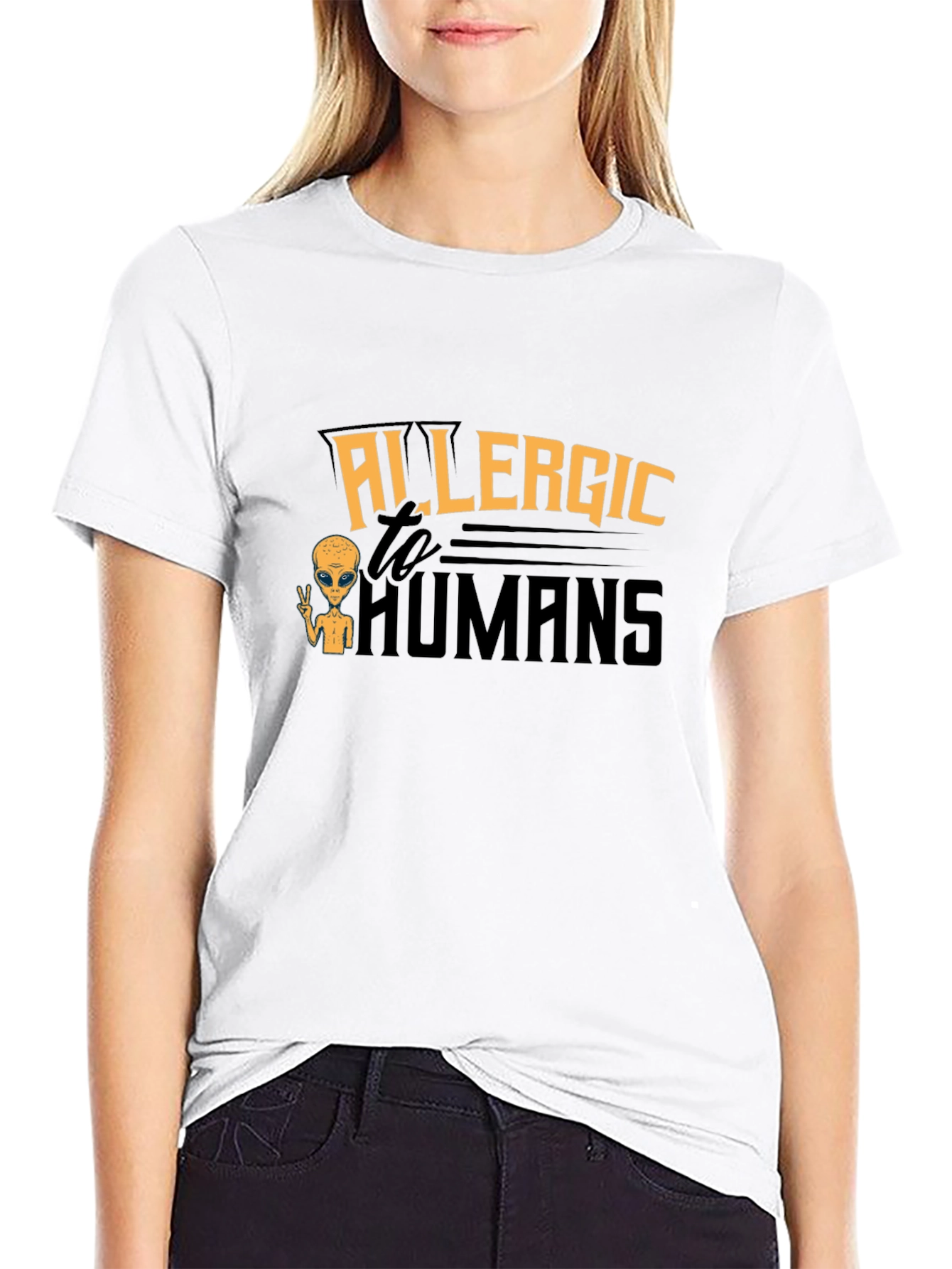 Allergic to Humans Graphic T-Shirt