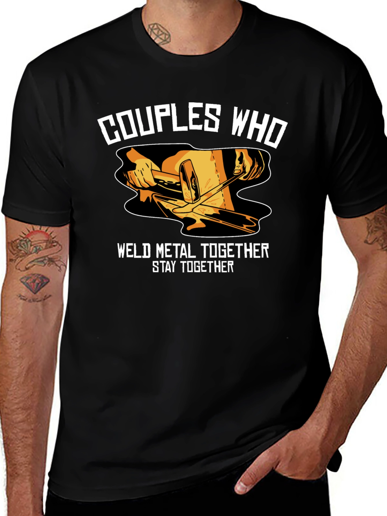 Couples Who Weld Metal Together T-Shirt