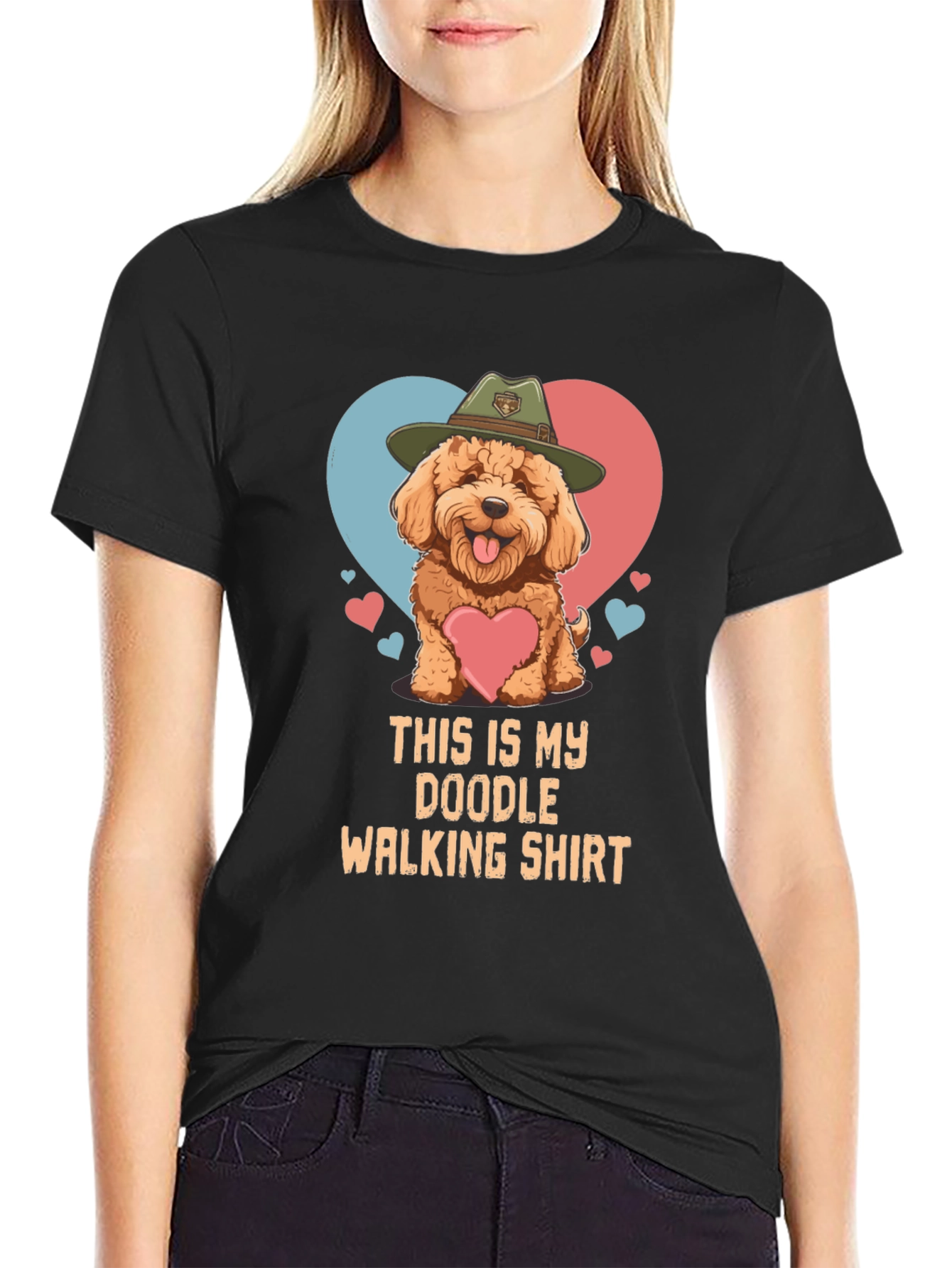 Doodle Walking Shirt: Dog Lover Tee