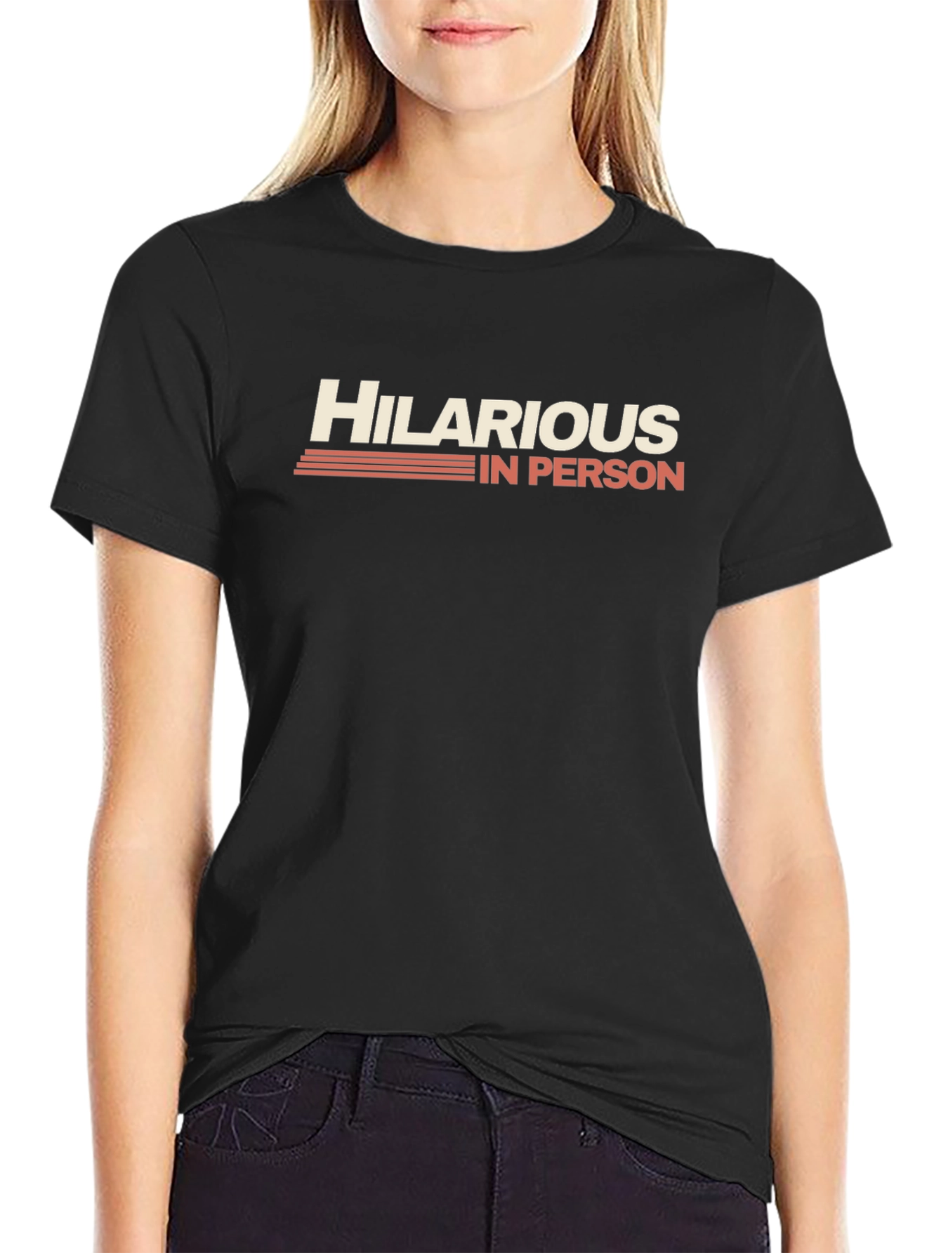 Hilarious In Person Graphic Tee - Trendy Sarcastic T-Shirt