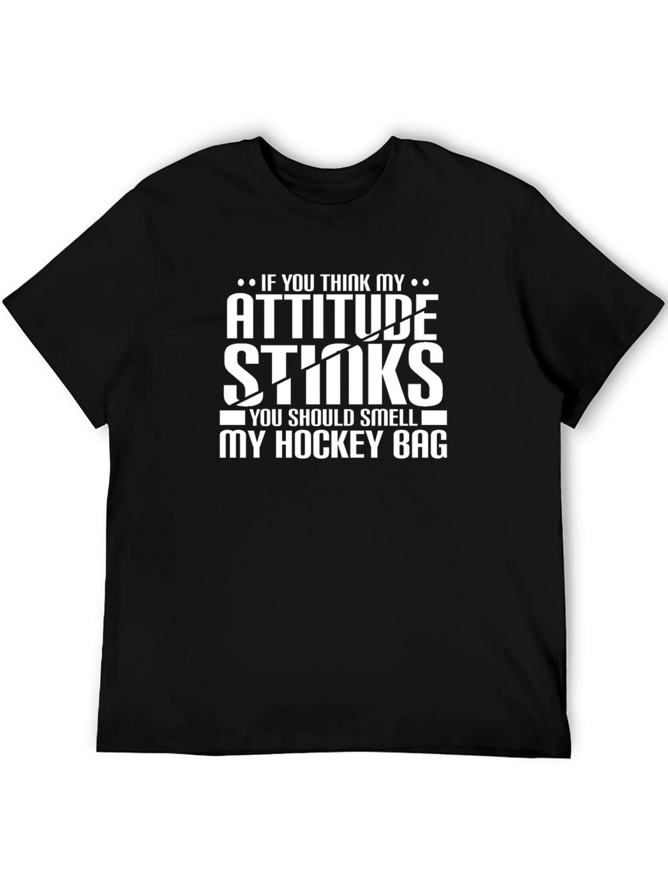 Attitude Stinks Hockey Bag Graphic Tee