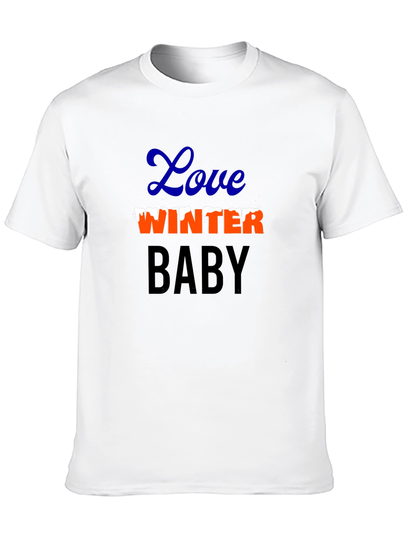 Love Winter Baby Graphic Tee - Black