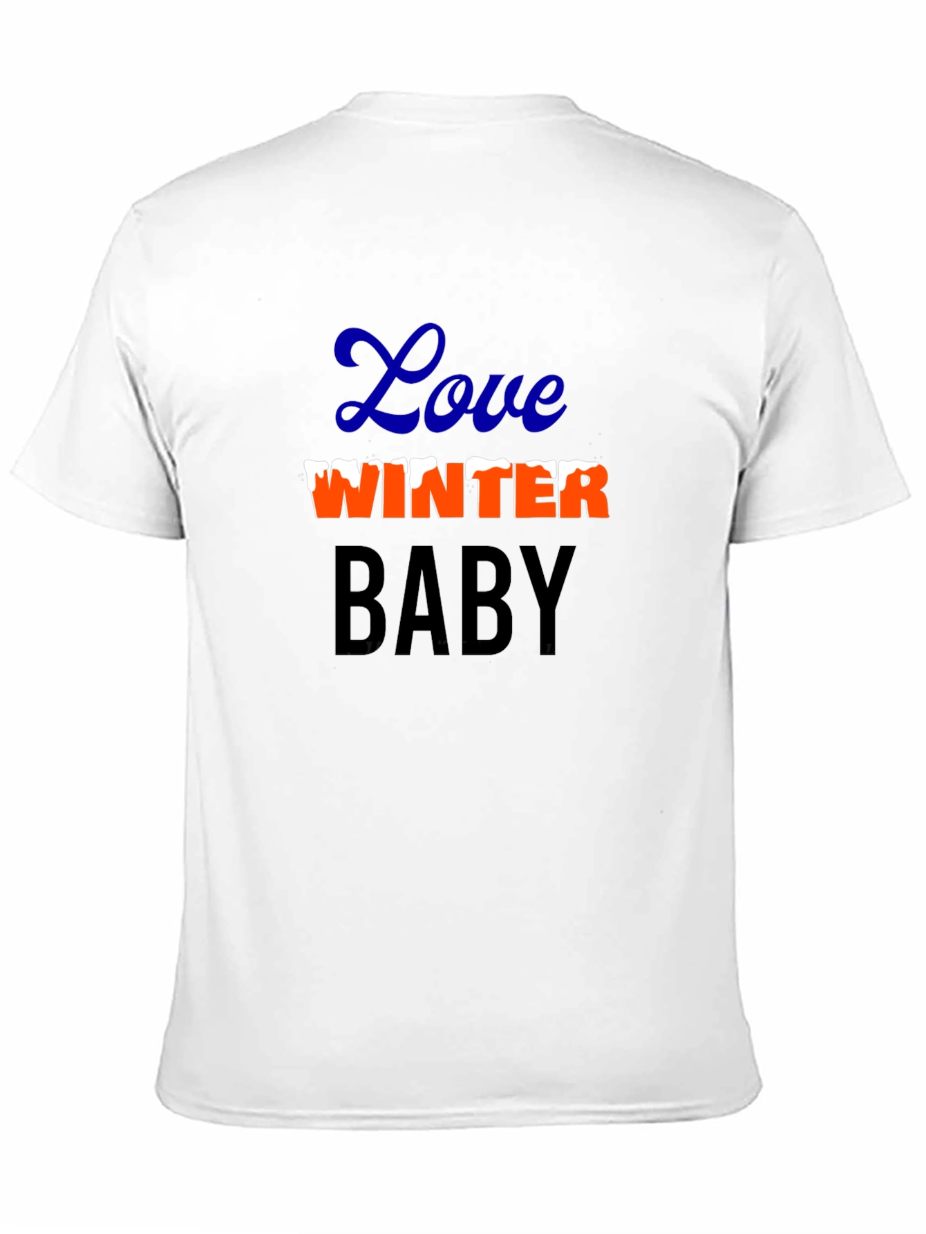 Love Winter Baby Graphic Tee - Black