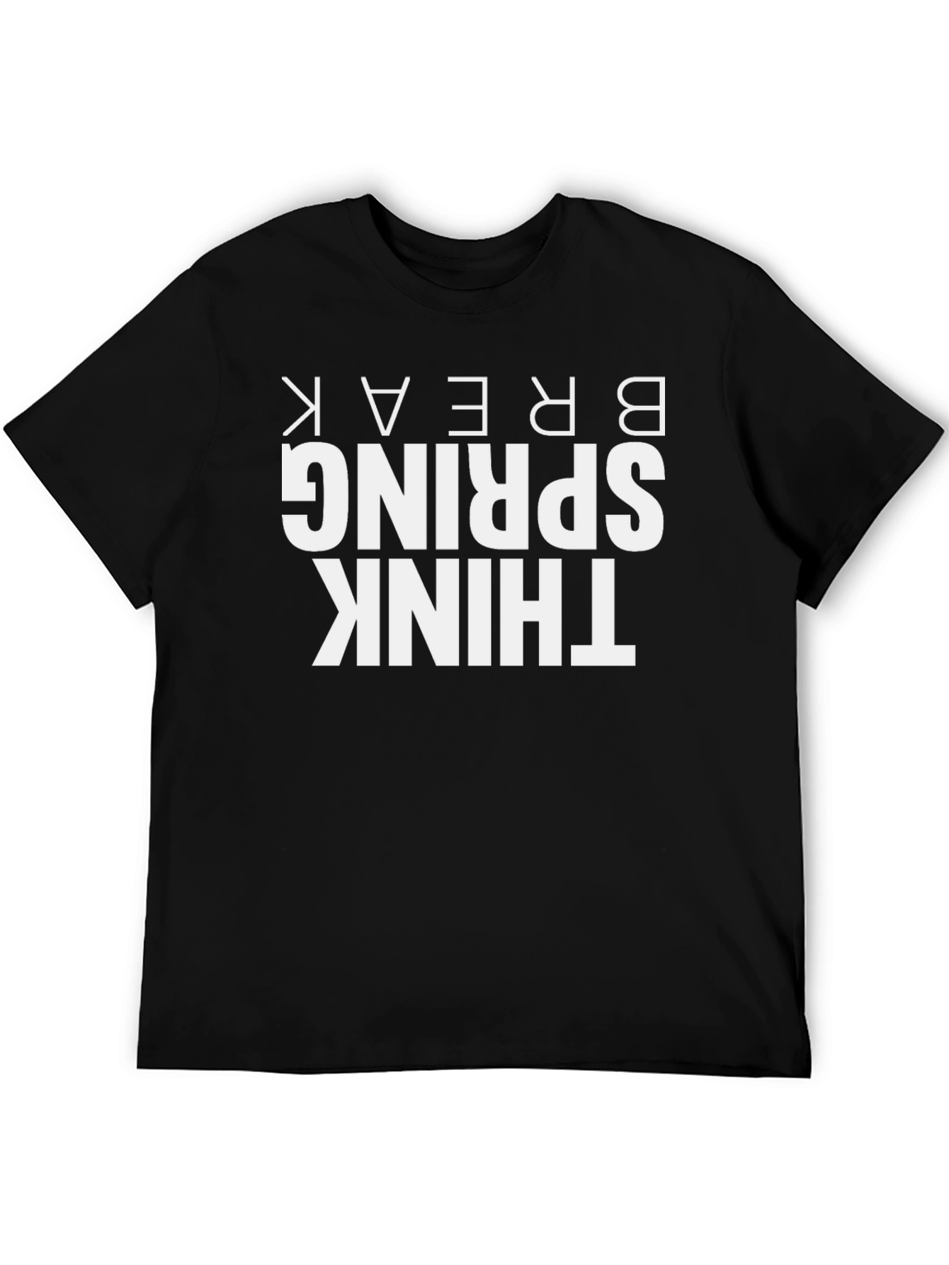 Think Spring Break Graphic Tee - Black