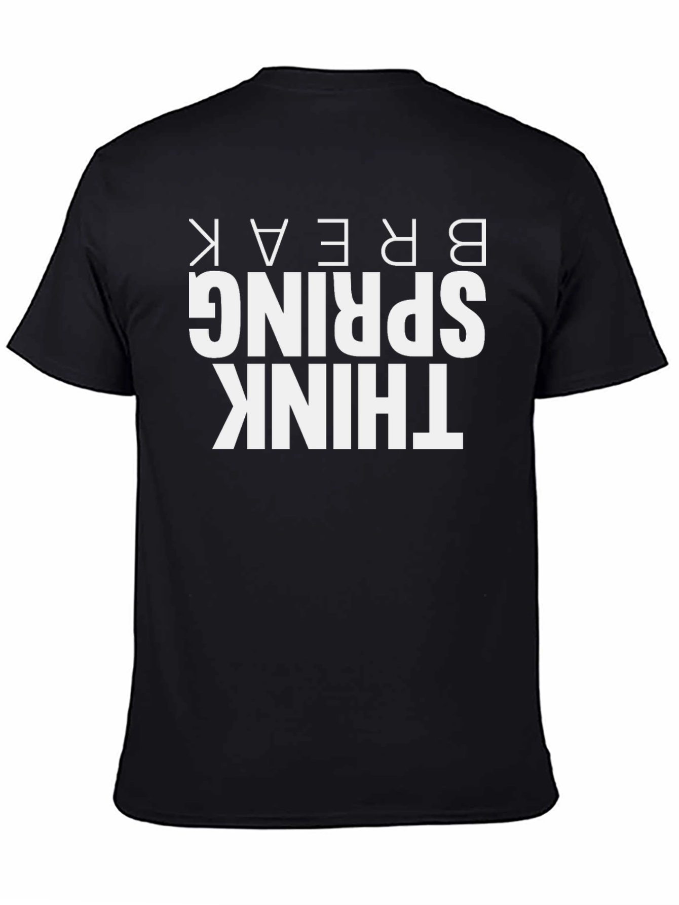 Think Spring Break Graphic Tee - Black