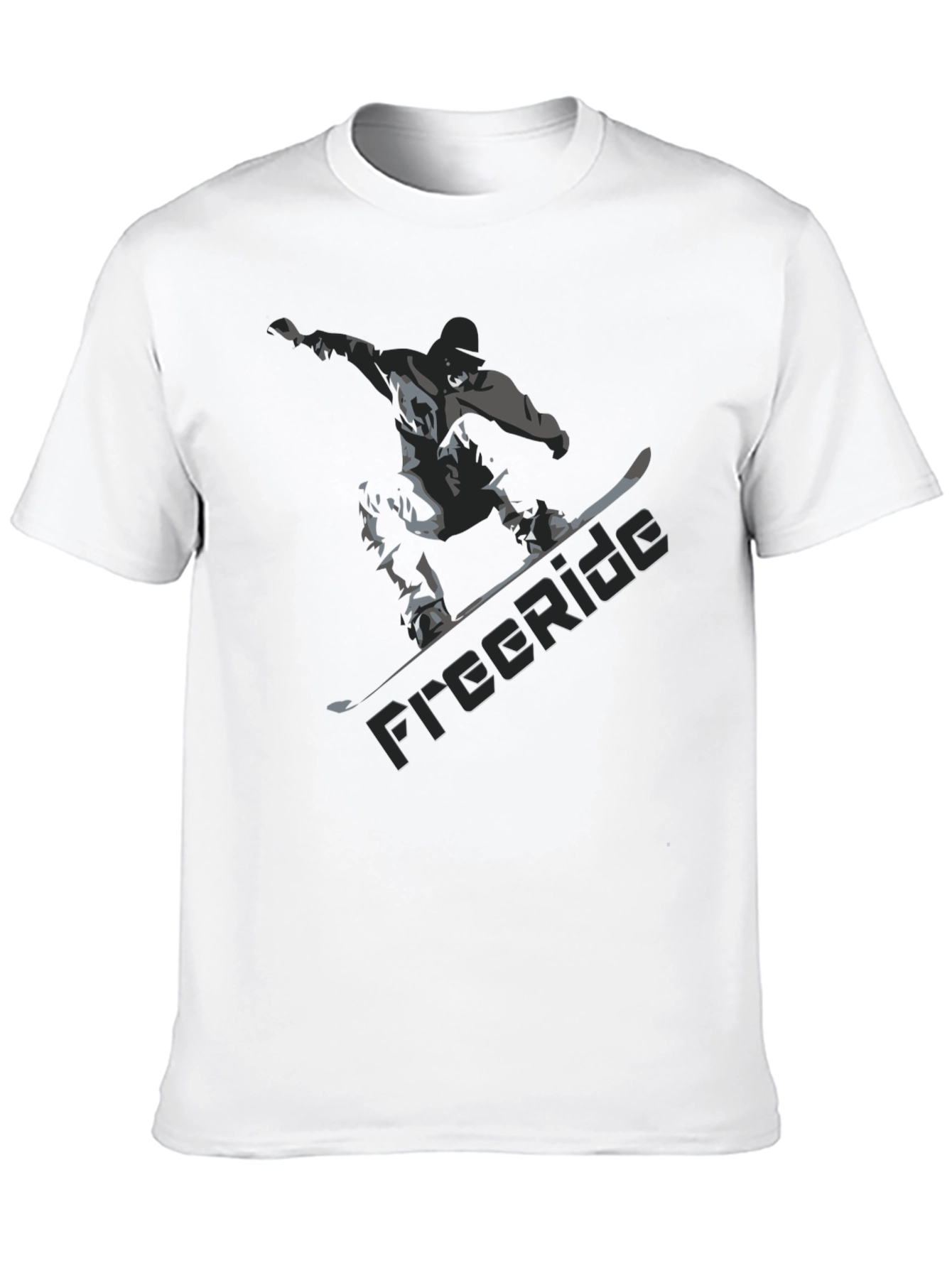 Freeride Snowboarder Graphic Tee
